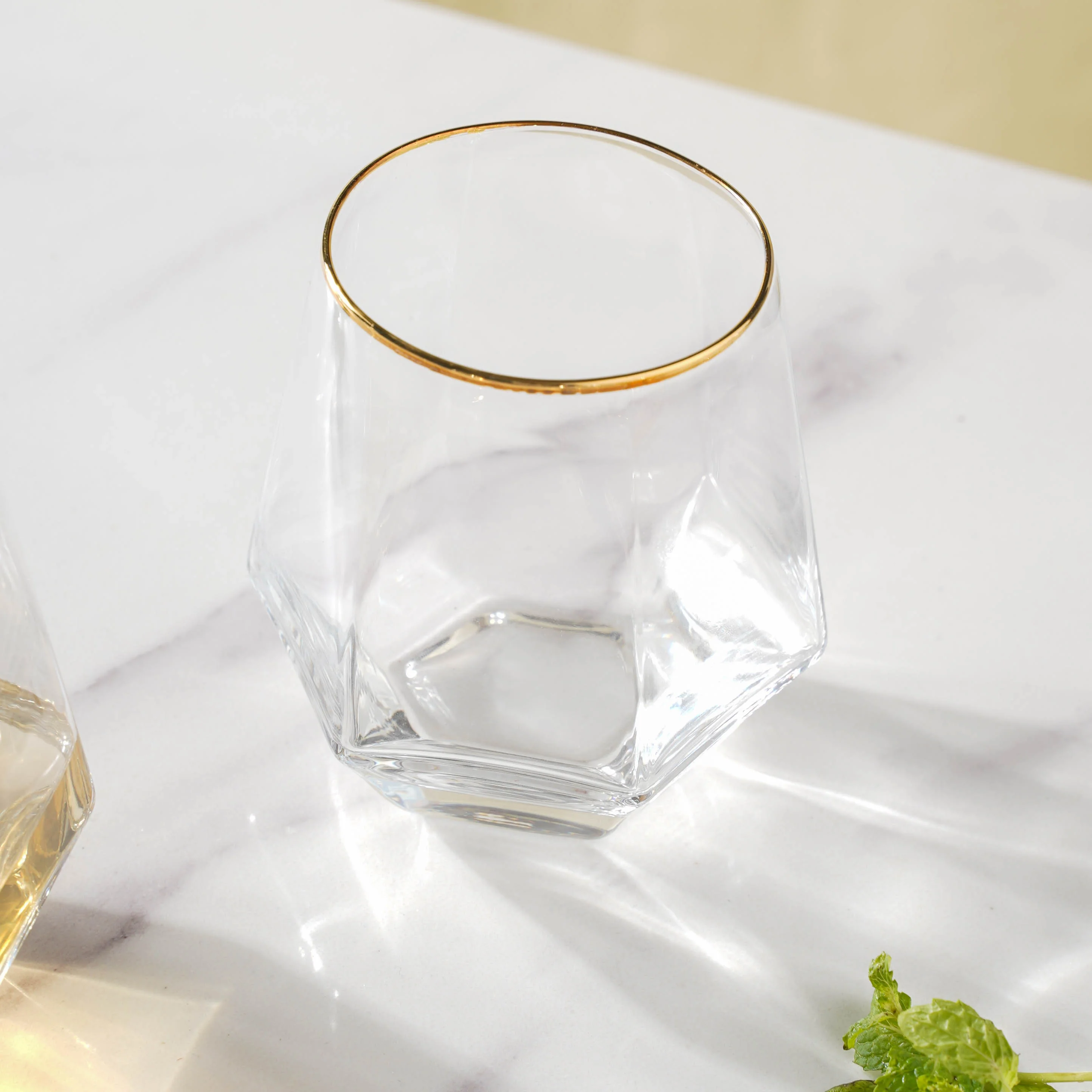 Hexagon Tumbler Glass Set of 2 - Image 11