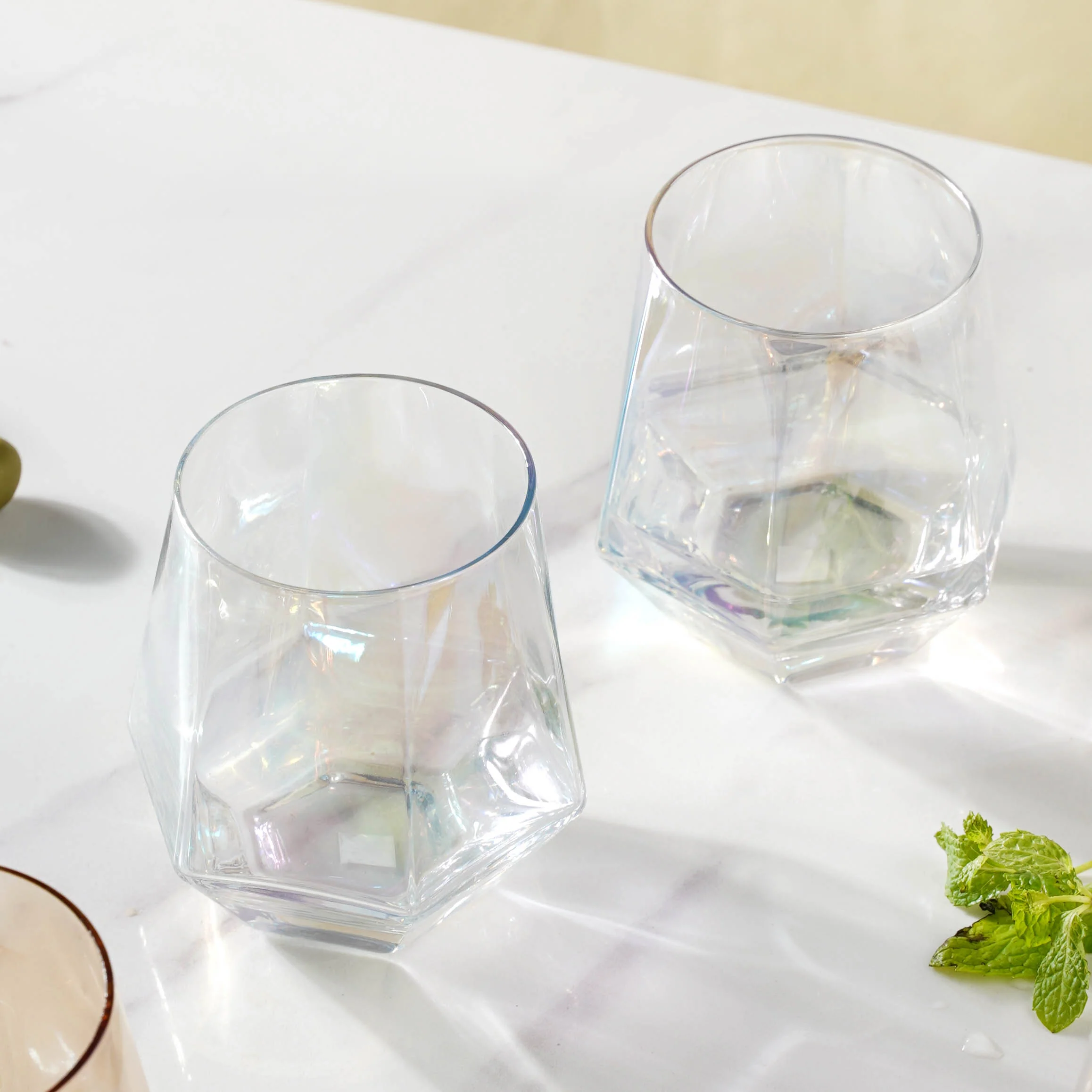 Hexagon Tumbler Glass Set of 2 - Image 12