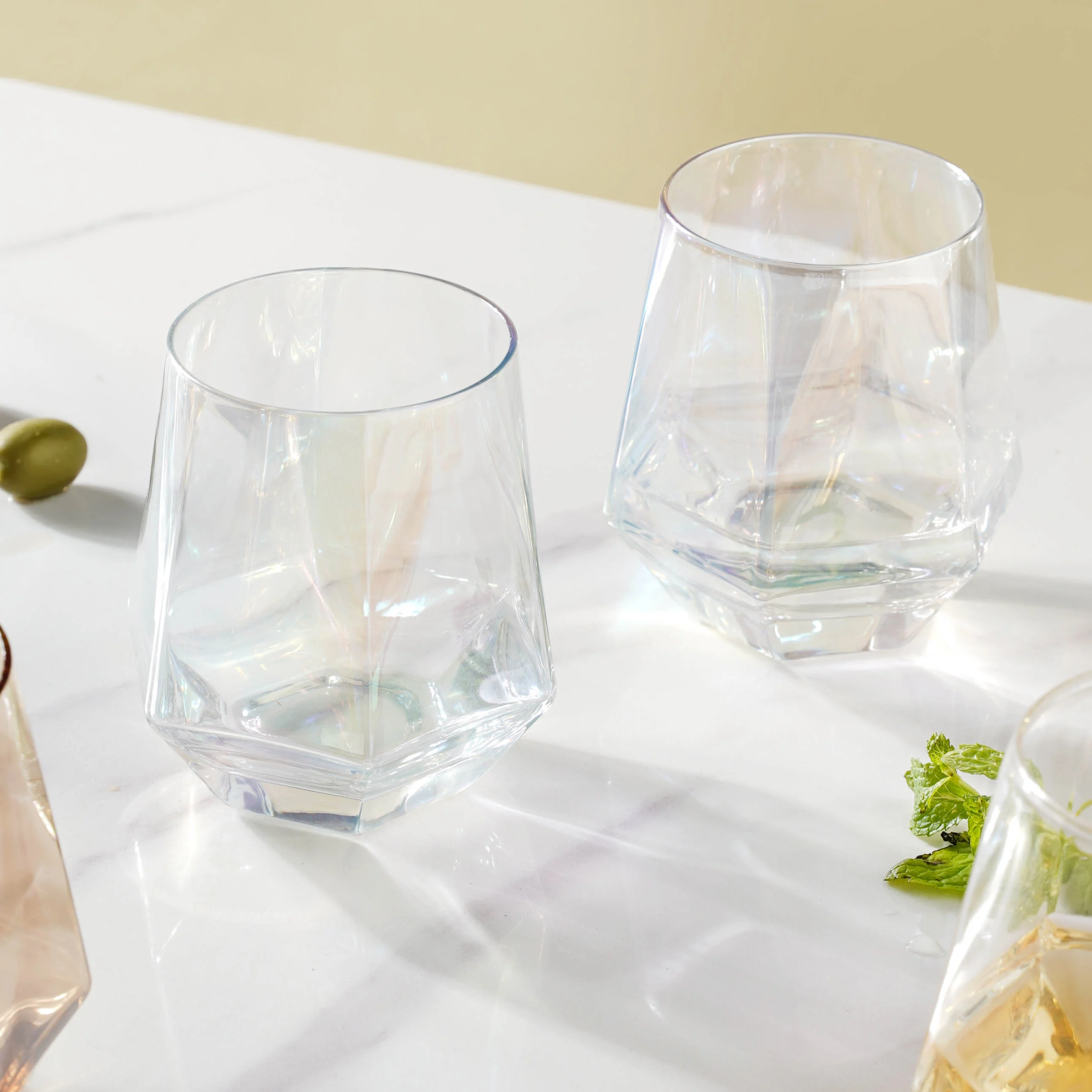 Hexagon Tumbler Glass Set of 2 - Image 13