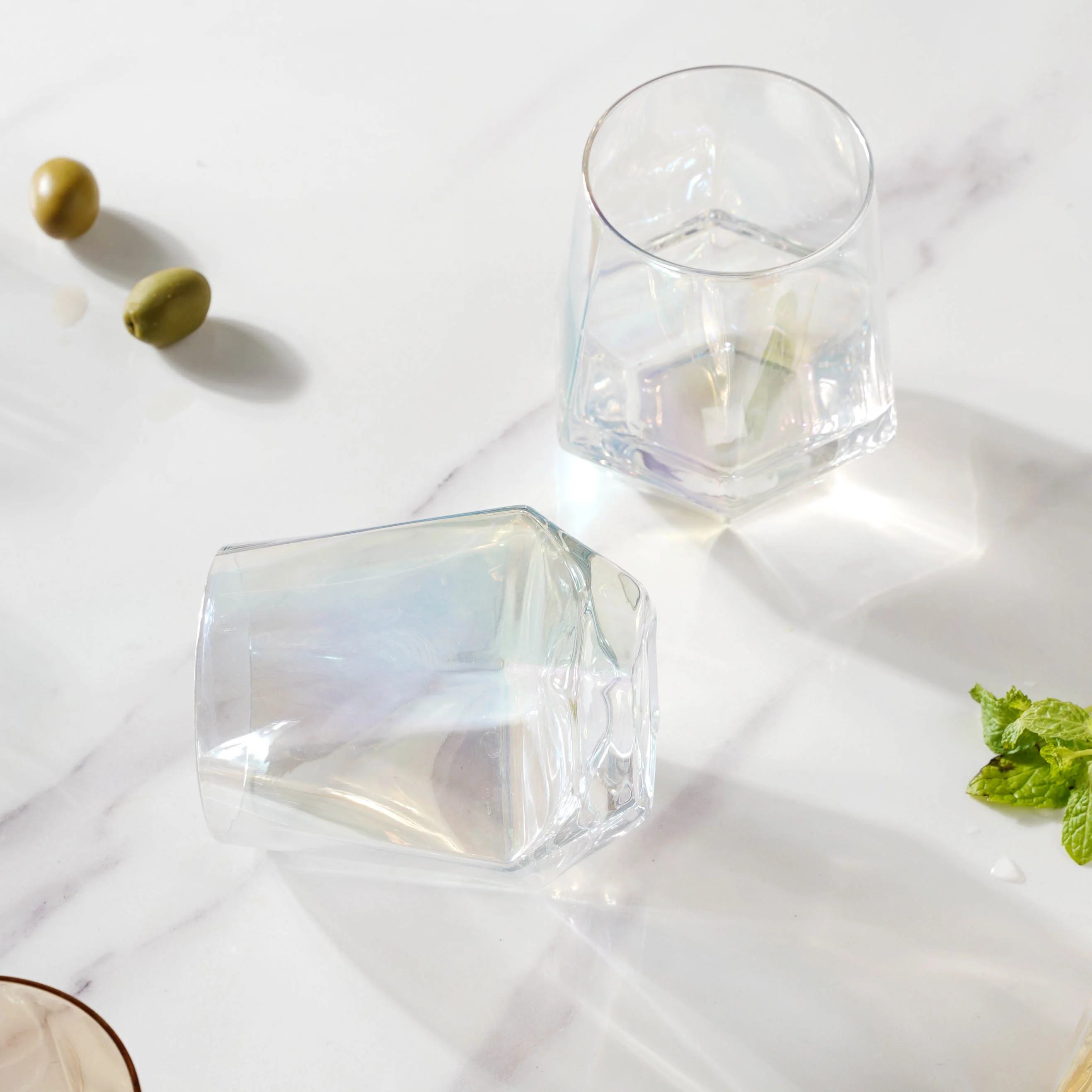Hexagon Tumbler Glass Set of 2 - Image 16