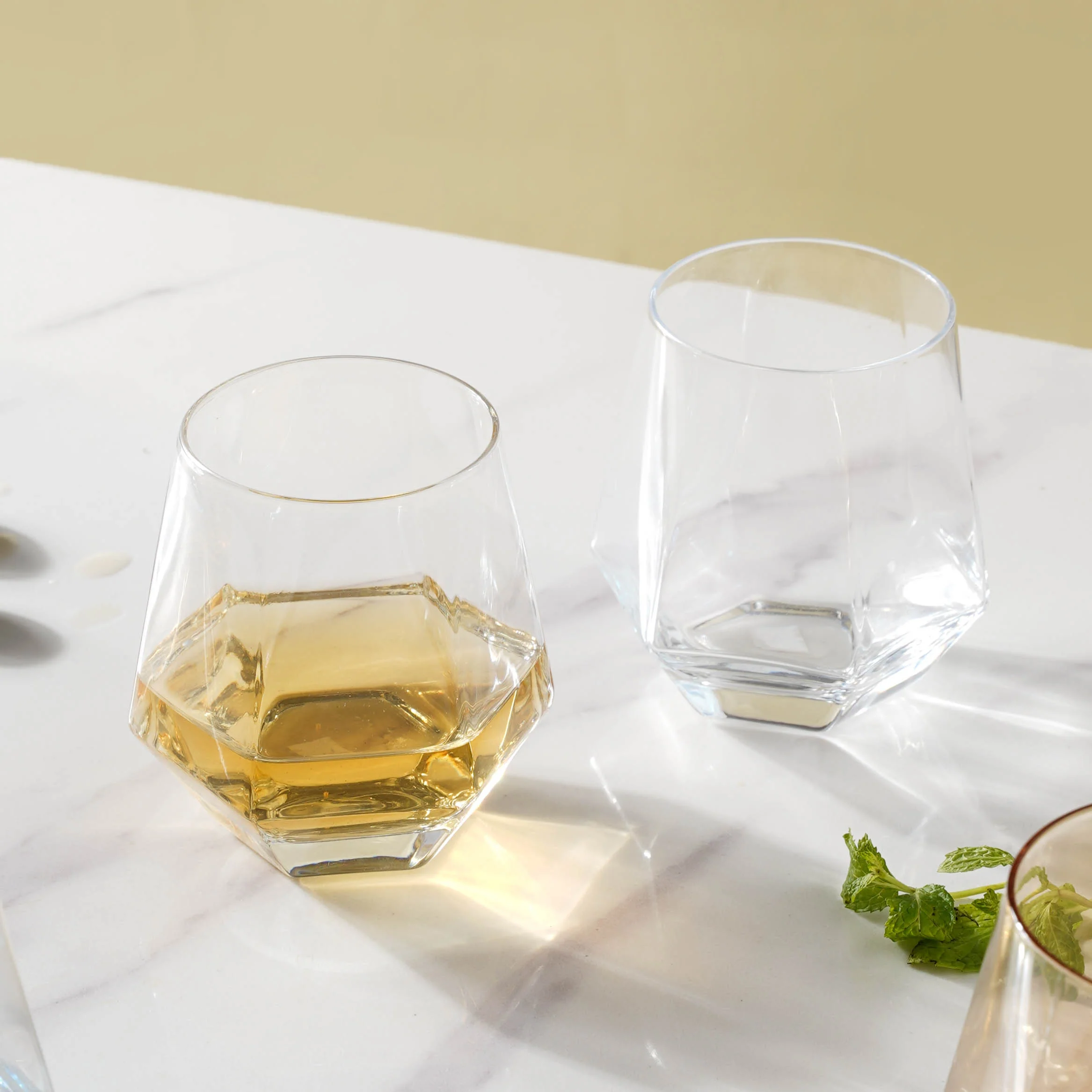 Hexagon Tumbler Glass Set of 2 - Image 17