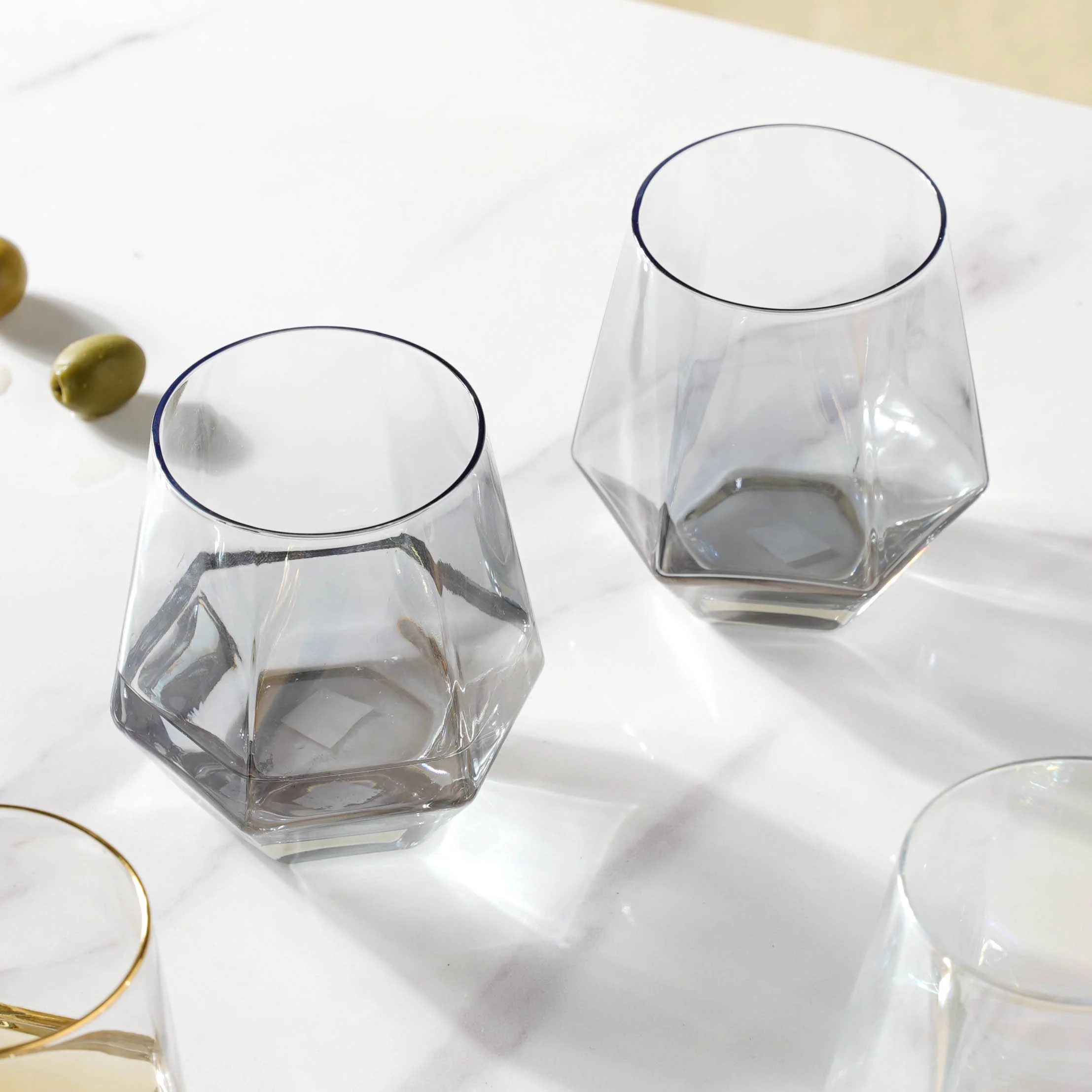 Hexagon Tumbler Glass Set of 2 - Image 5