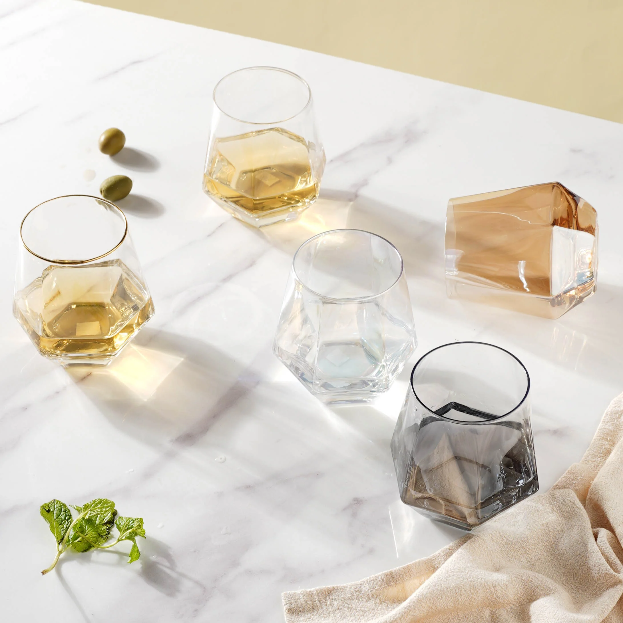 Hexagon Tumbler Glass Set of 2 - Image 8