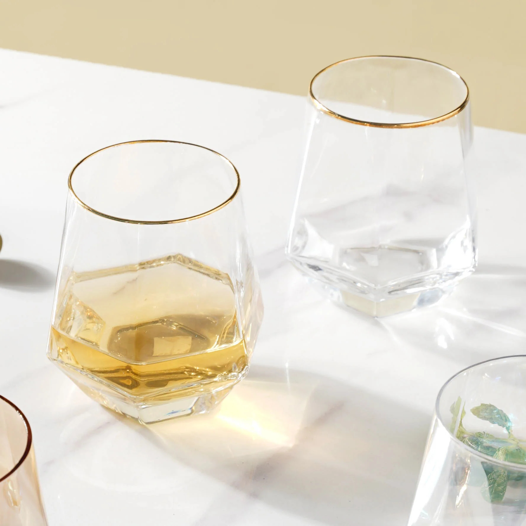 Hexagon Tumbler Glass Set of 2 - Image 9