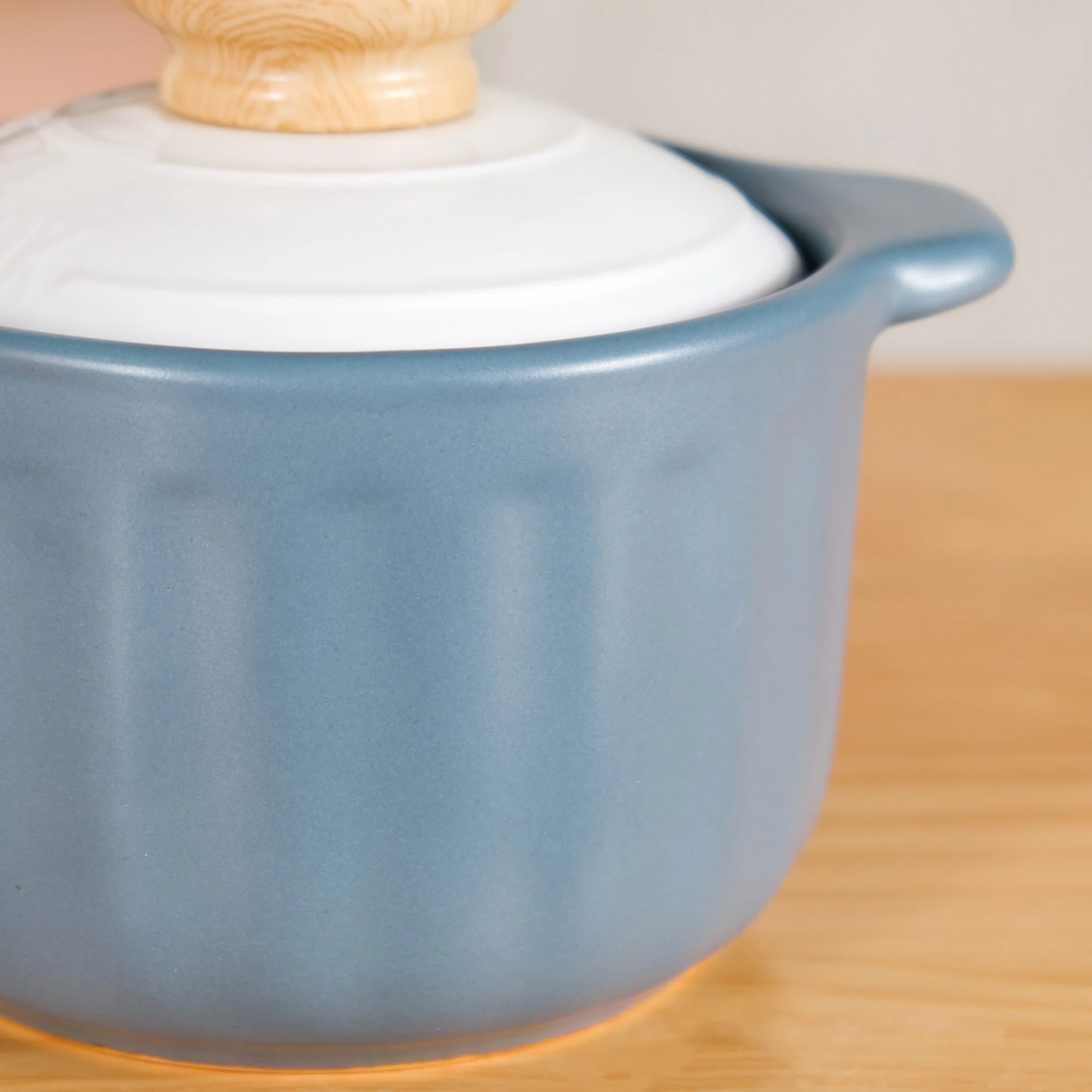Homebrew Cooking Pot Ceramic Blue 1500ml - Image 8