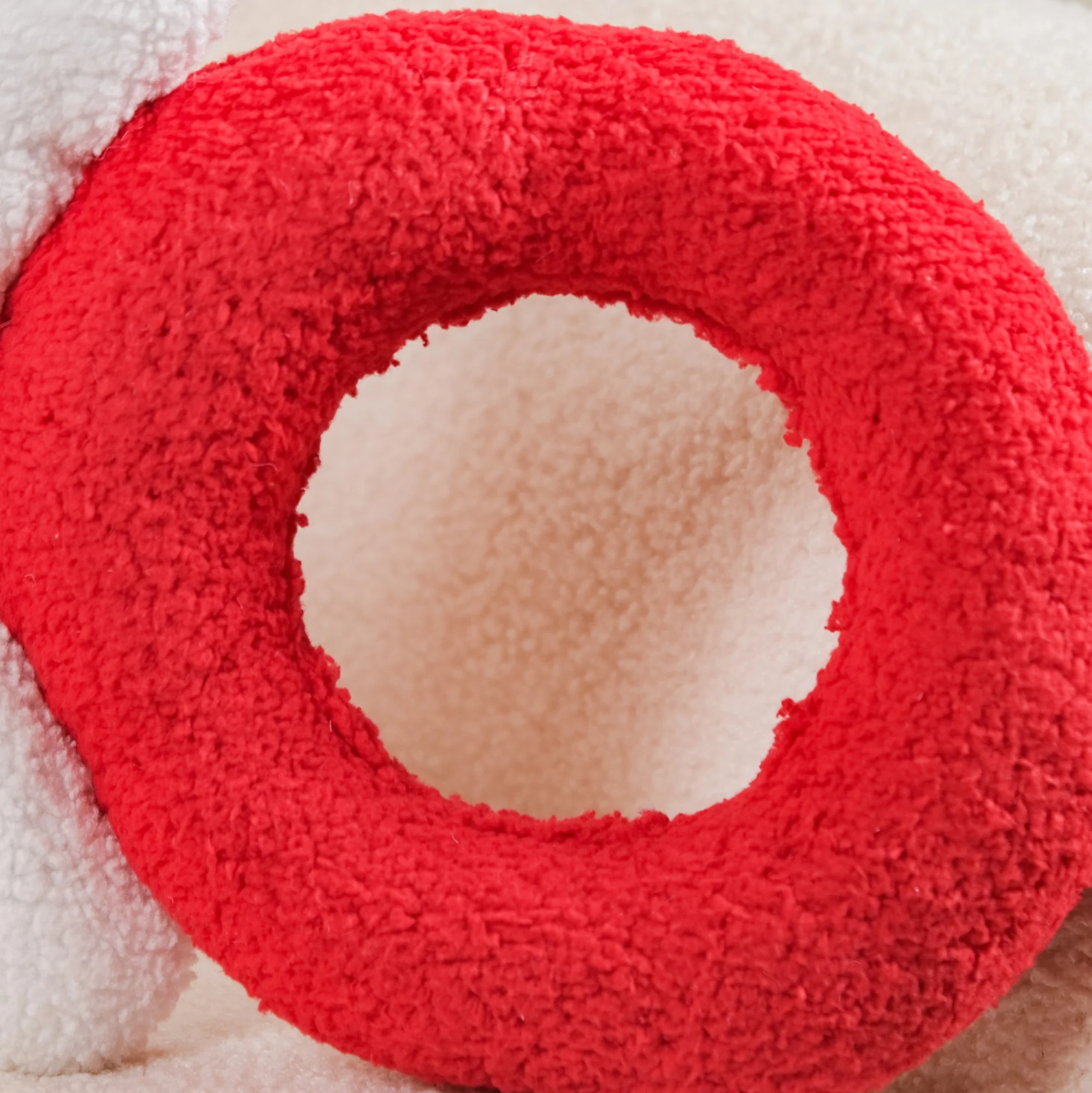 Hugs And Kisses Sherpa Sofa Cushion 25x10 Inch - Image 8