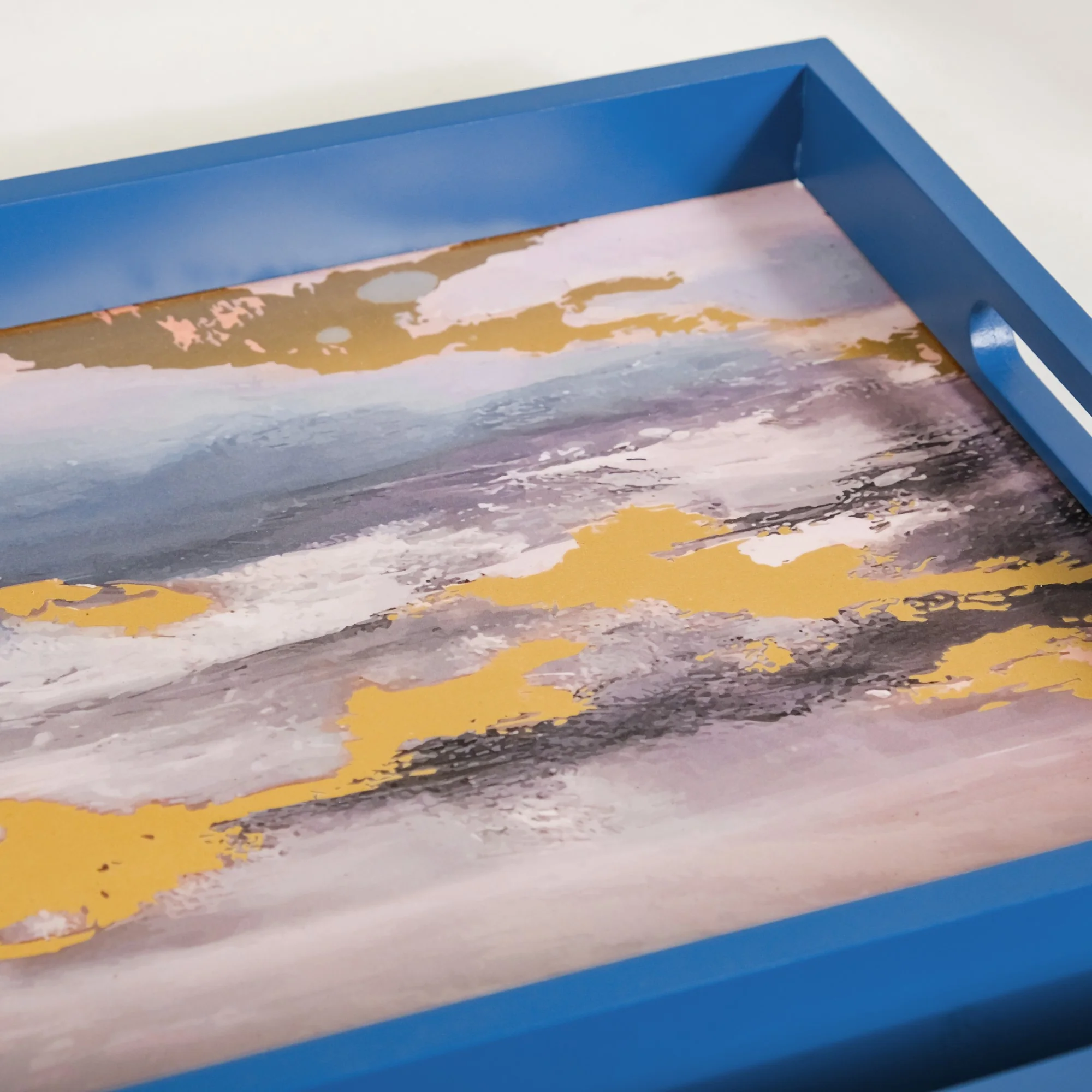 Impressionism Sky Art Tray Set Of 2 Blue - Image 9