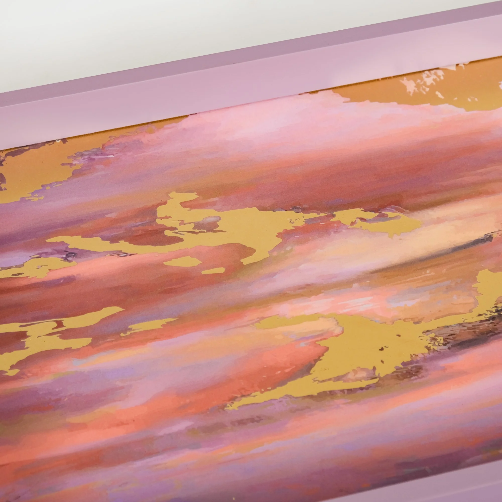 Impressionism Sky Art Tray Set Of 2 Mauve - Image 9