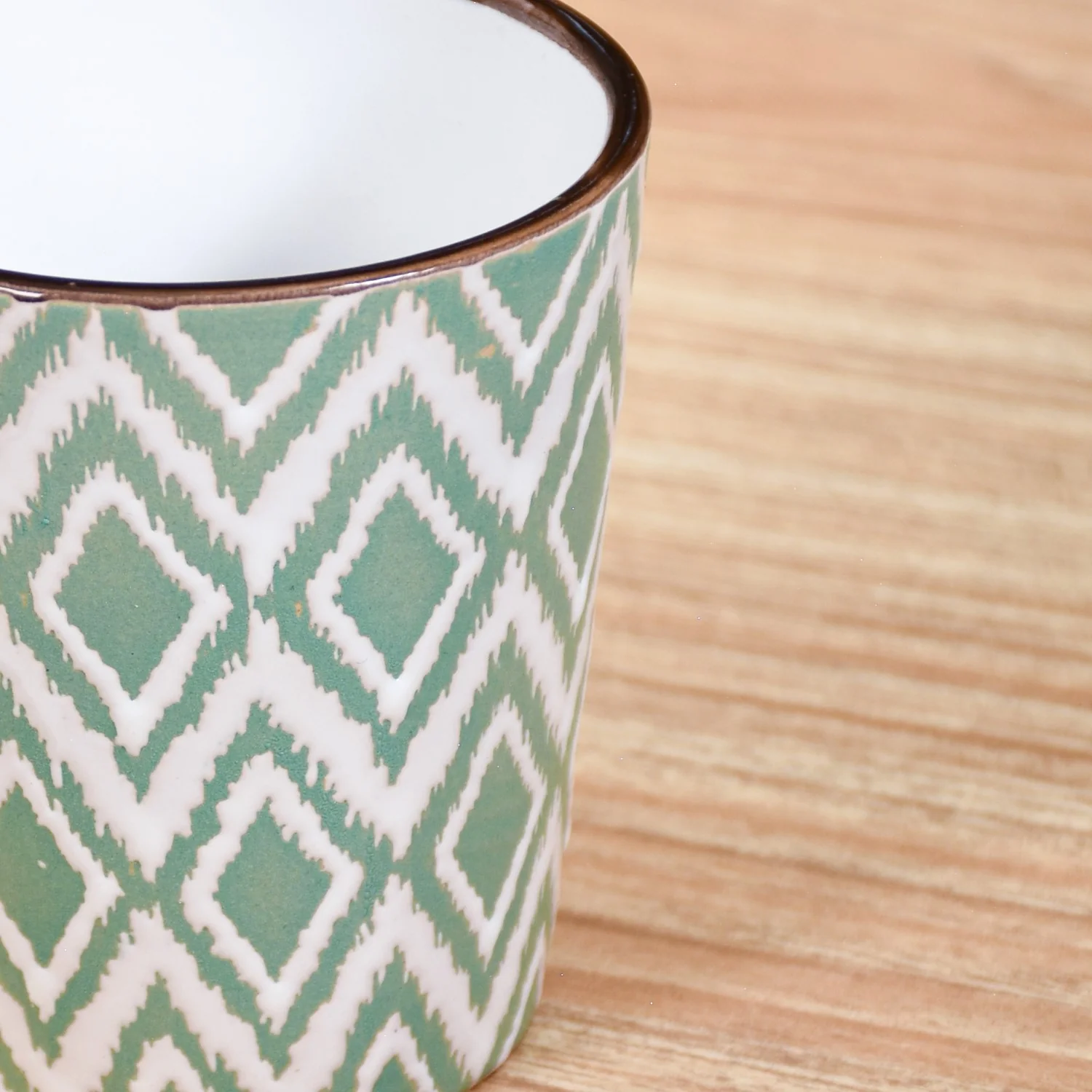 Kaleido Tea Cup Set Of 6 Green 200ml - Image 7