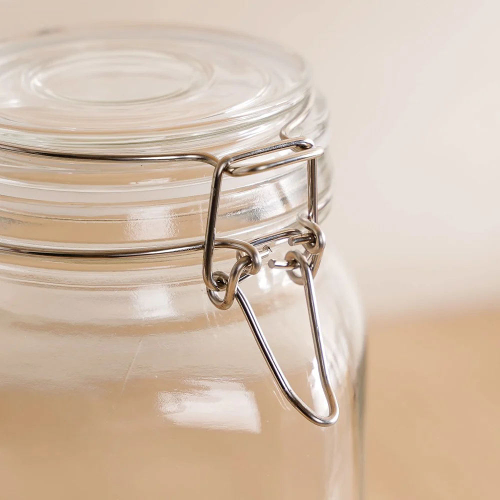 Kitchen Jars With Airtight Clip Lids Set Of 4 1500ml - Image 10