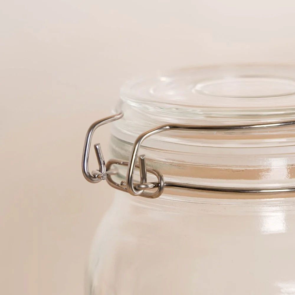 Kitchen Jars With Airtight Clip Lids Set Of 4 1500ml - Image 12