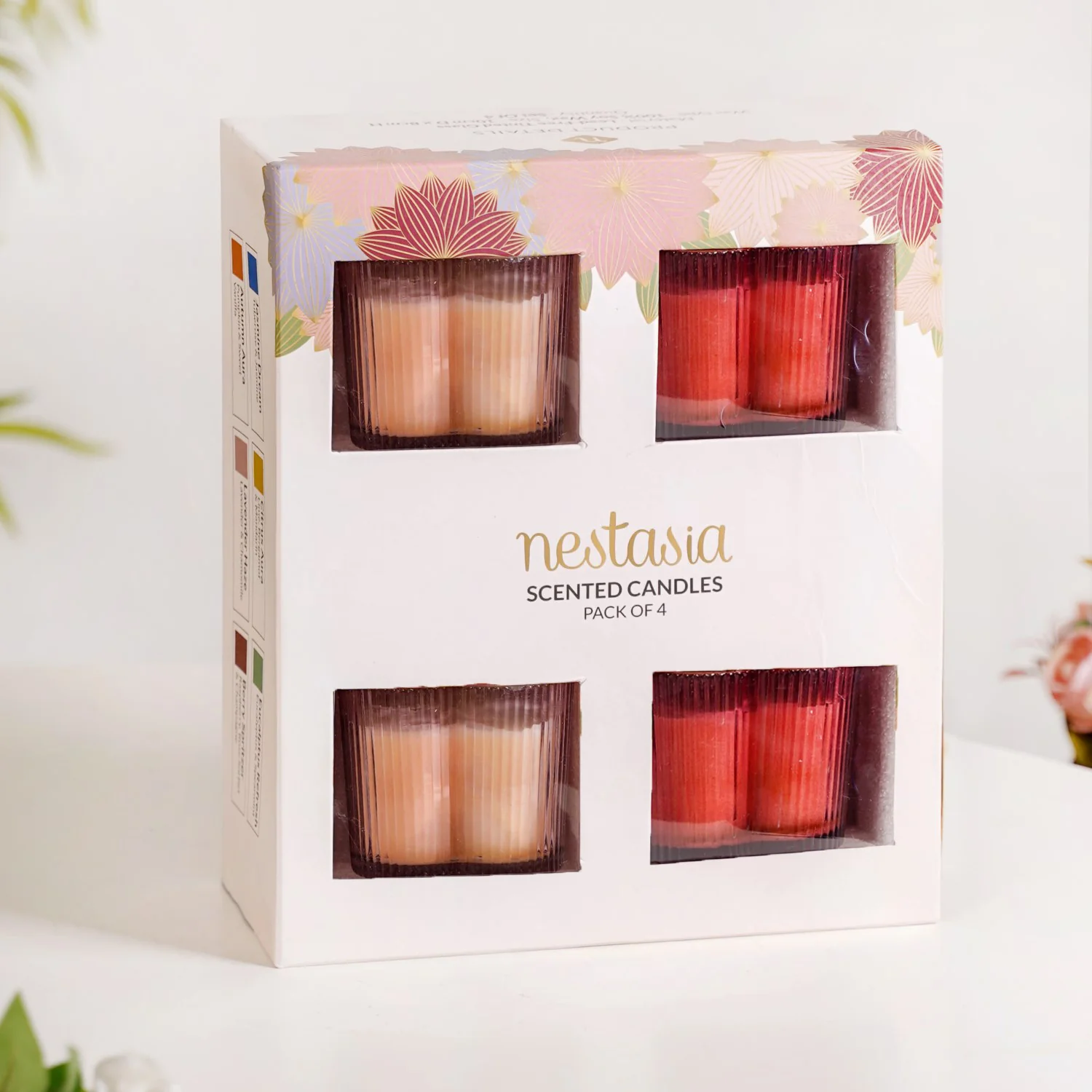 Lavender Bubbly Scented Candle Gift Set Of 4 - Image 3