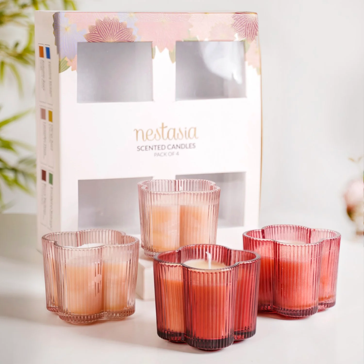 Lavender Bubbly Scented Candle Gift Set Of 4 - Image 6