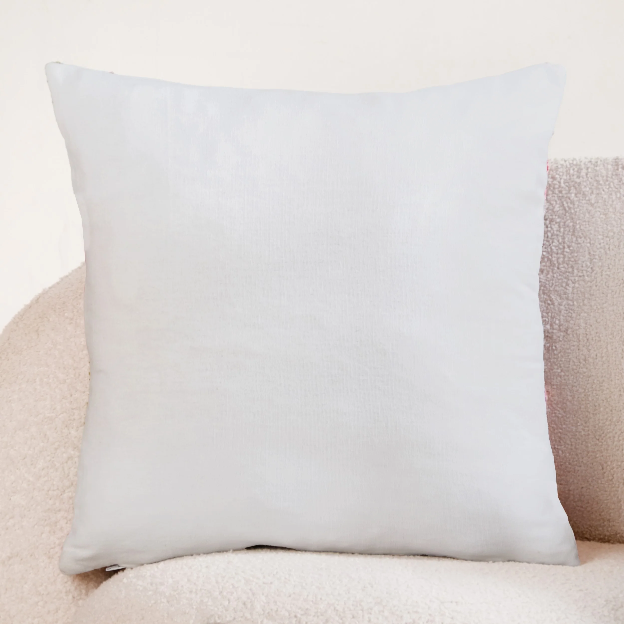 Lavender Lanes Cotton Embroidered Cushion Cover 40x40cm - Image 9