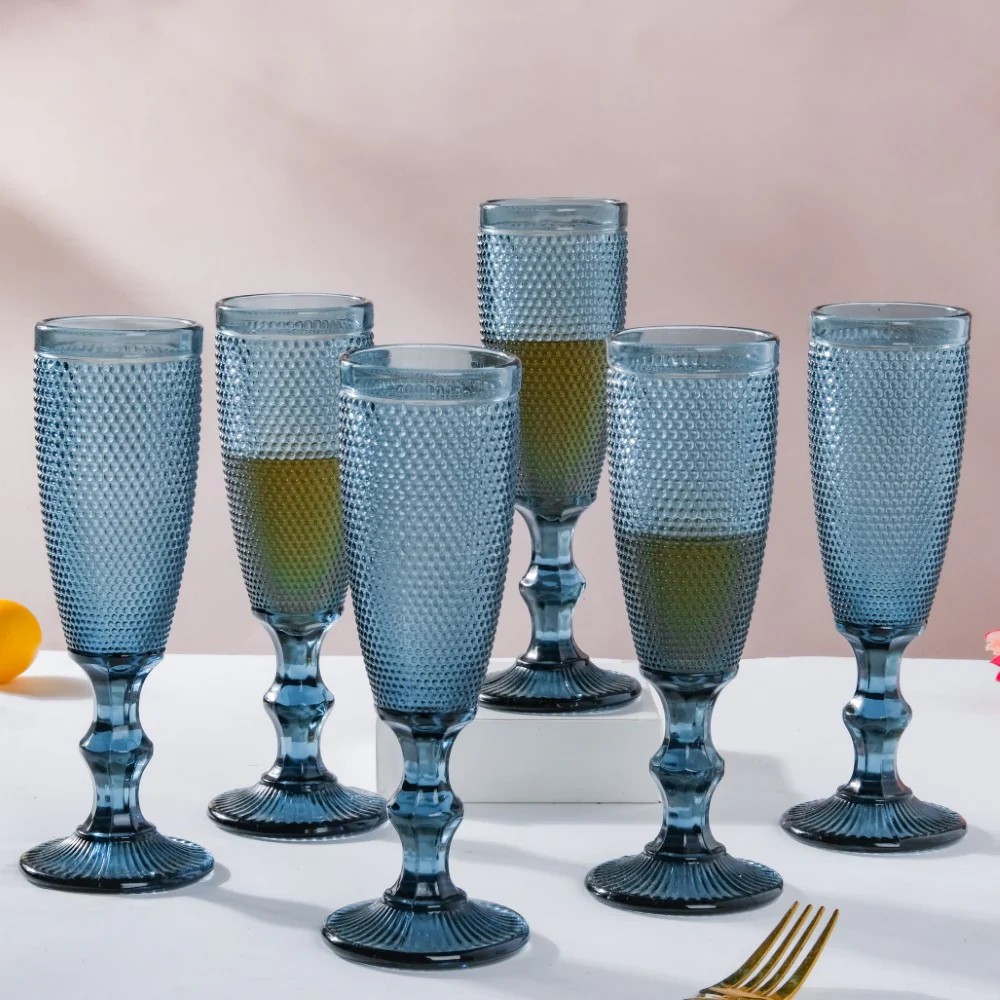 Mimosa Glass Blue Set Of 6 150 ml - Image 7