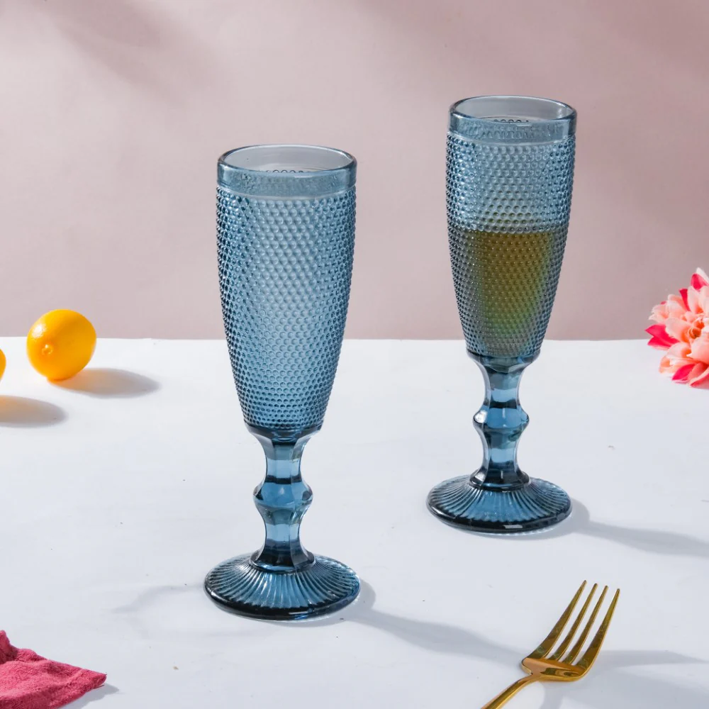 Mimosa Glass Blue Set Of 6 150 ml - Image 8