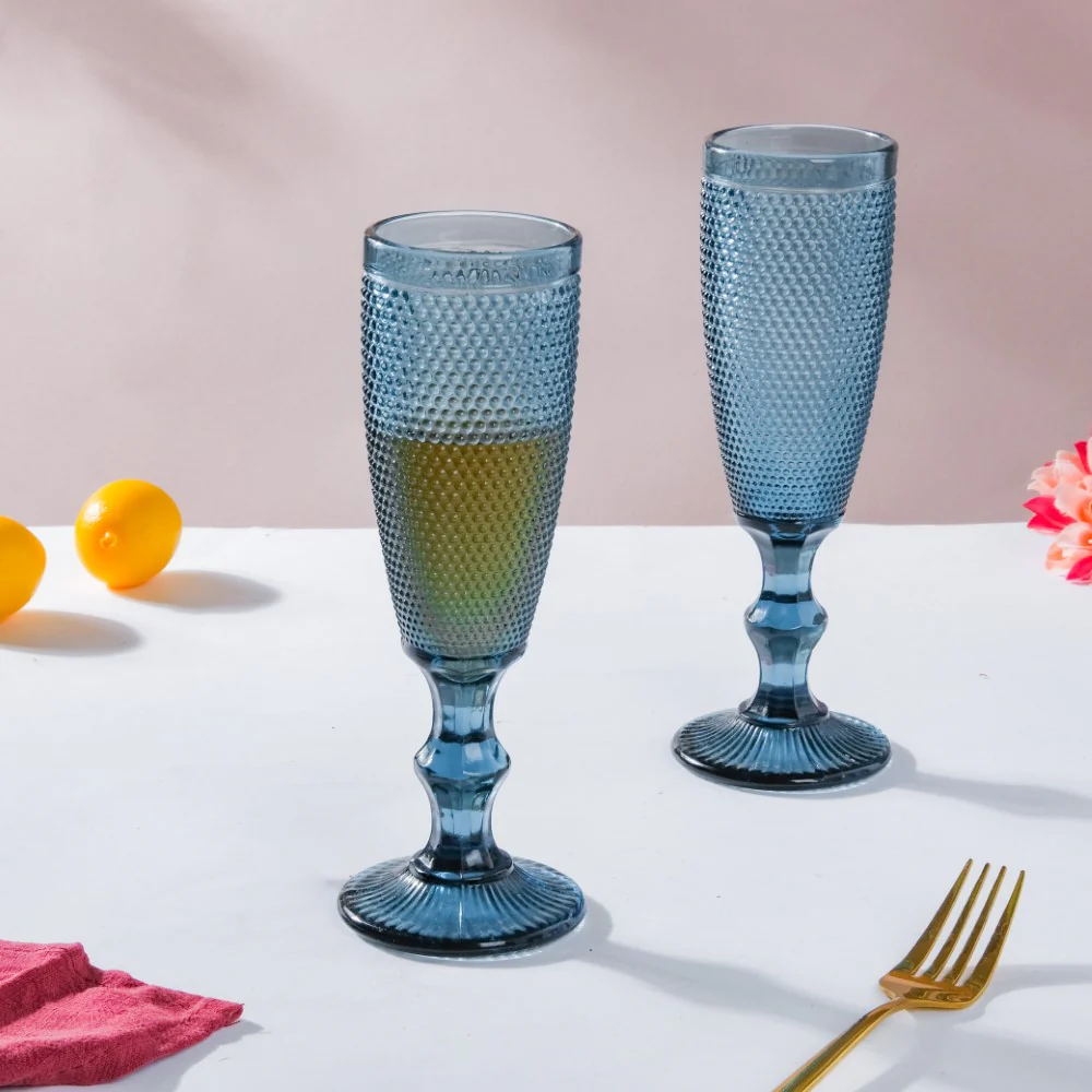 Mimosa Glass Blue Set Of 6 150 ml - Image 9