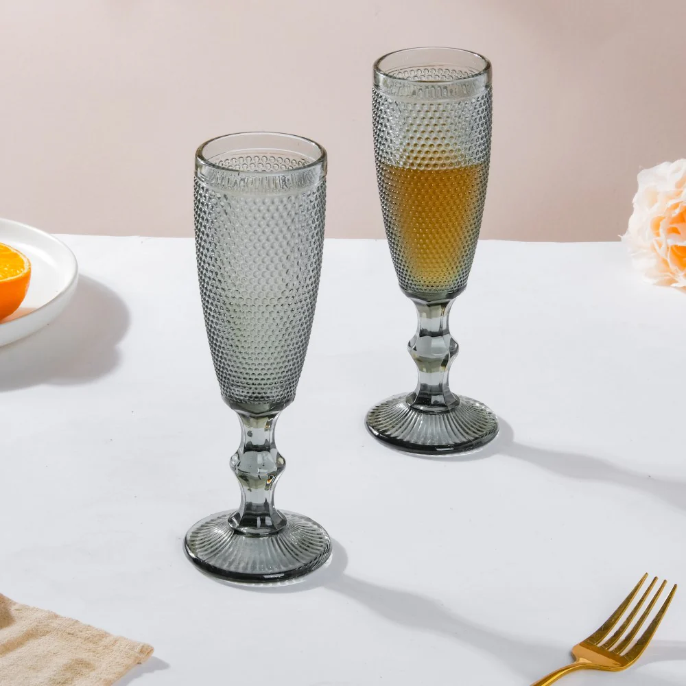 Mimosa Glass Grey Set Of 6 150 ml - Image 4