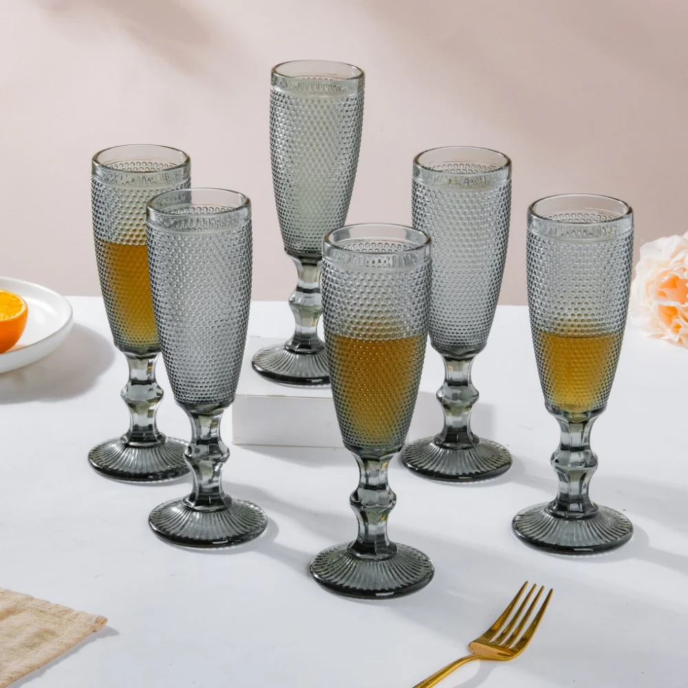 Mimosa Glass Grey Set Of 6 150 ml - Image 5