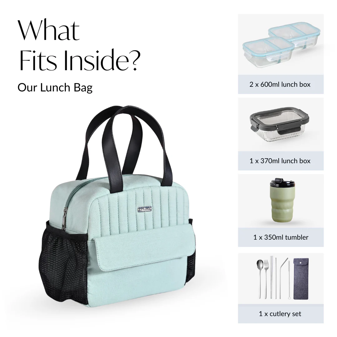 Mint Insulated Lunch Bag - Image 6