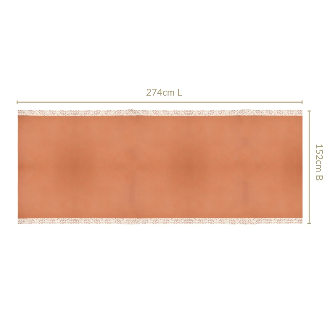 Mocha Fern 8 Seater Table Cloth 274x152cm - Image 4