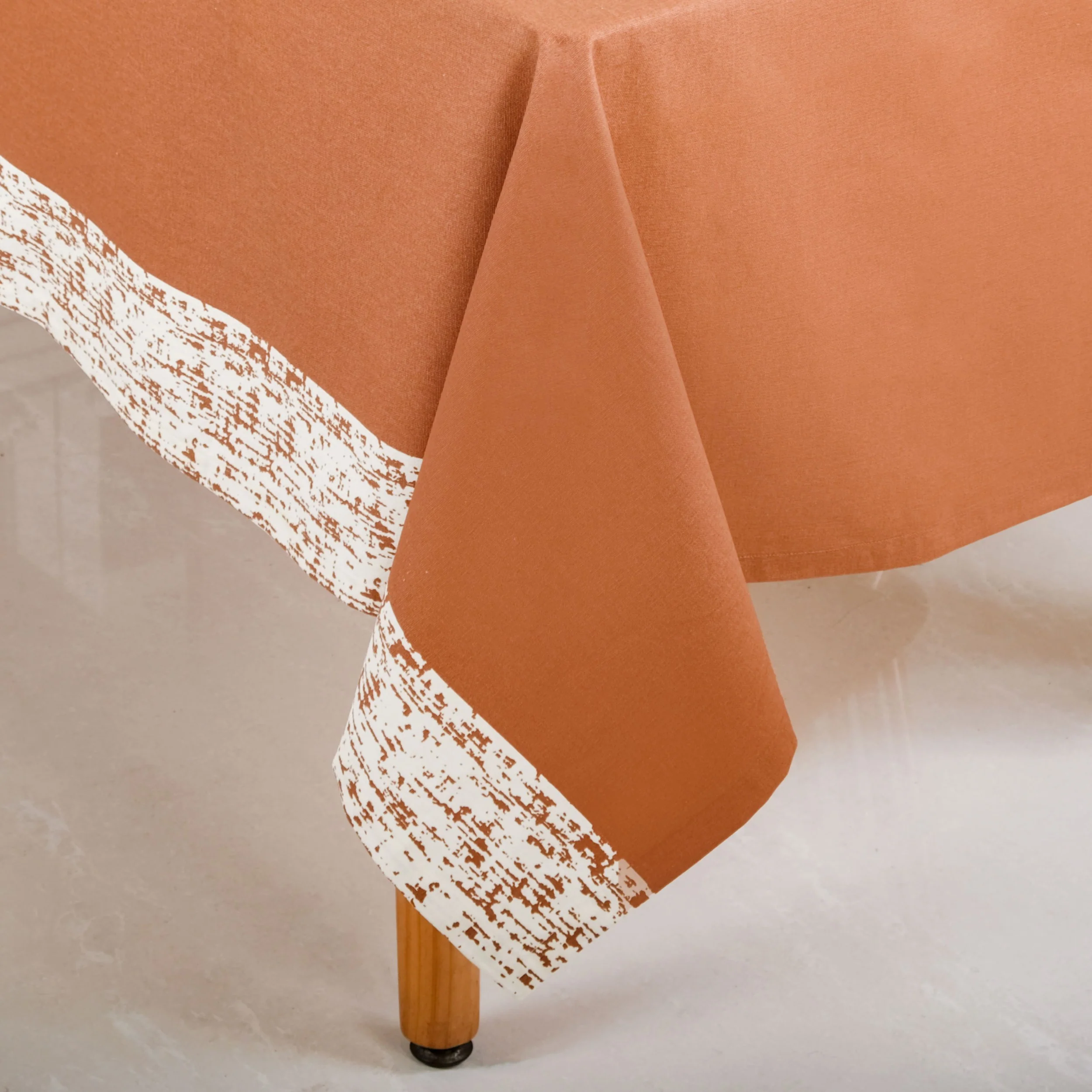 Mocha Fern 8 Seater Table Cloth 274x152cm - Image 6