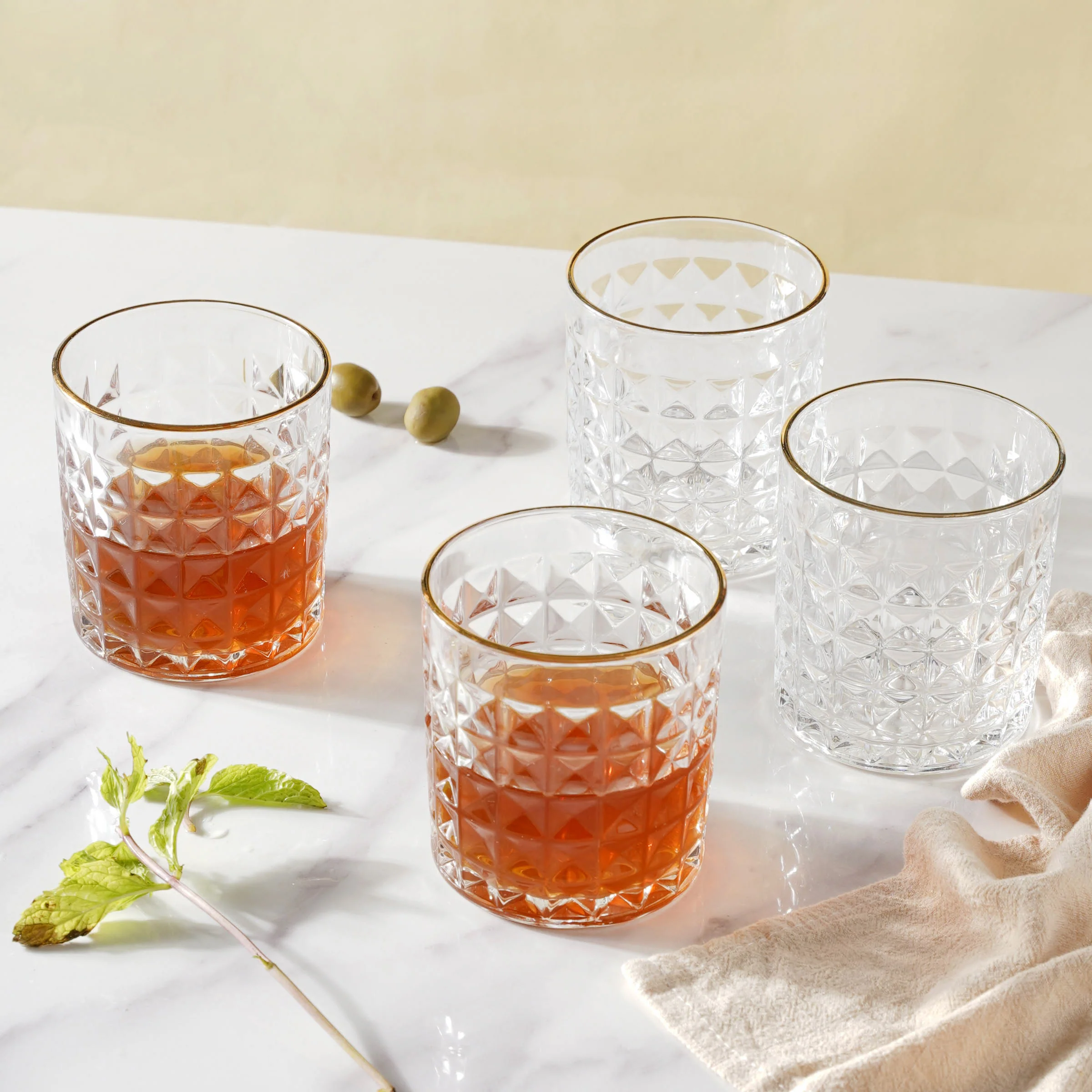 Modern Drinking Glass Set of 4 - Image 4