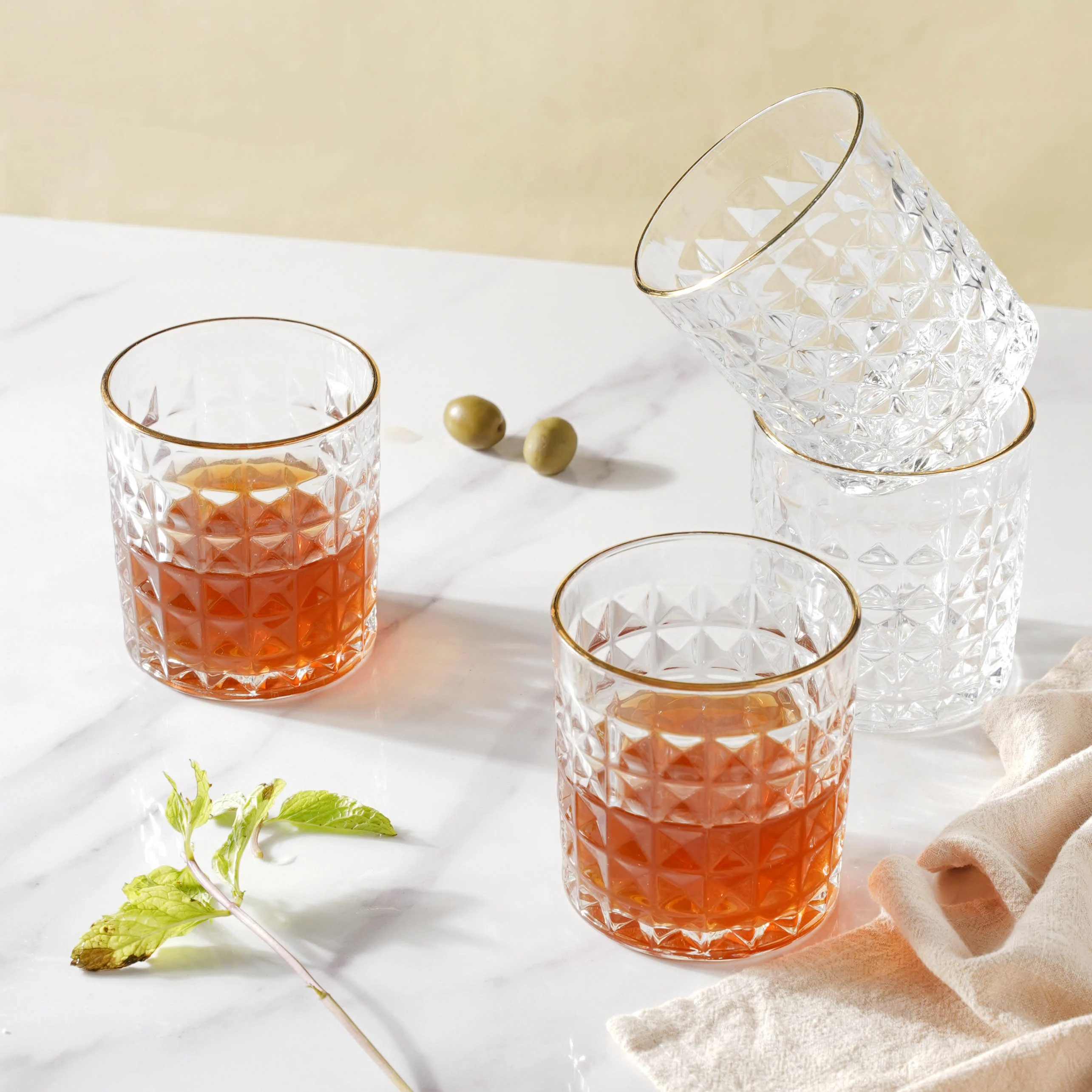 Modern Drinking Glass Set of 4 - Image 5