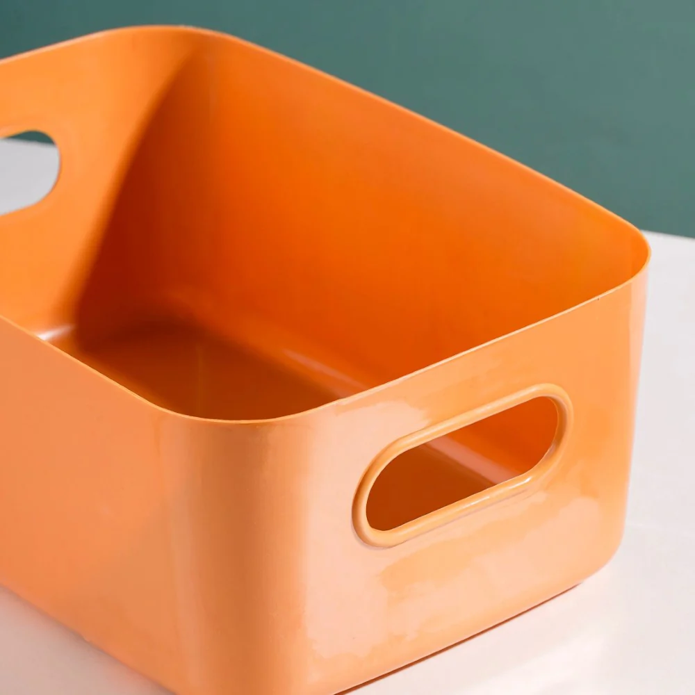 Multipurpose Storage Basket Orange Set Of 2 11 Inch - Image 10