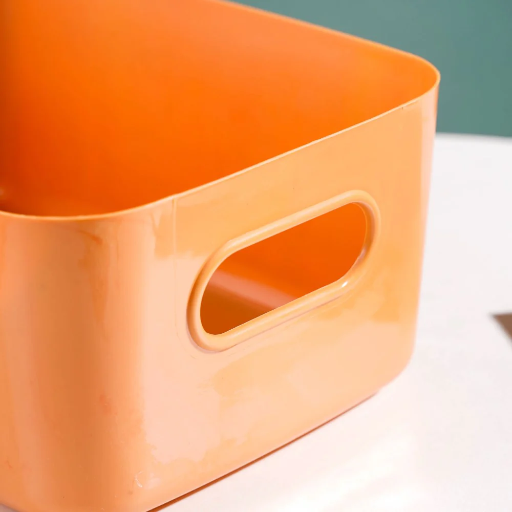 Multipurpose Storage Basket Orange Set Of 2 11 Inch - Image 8