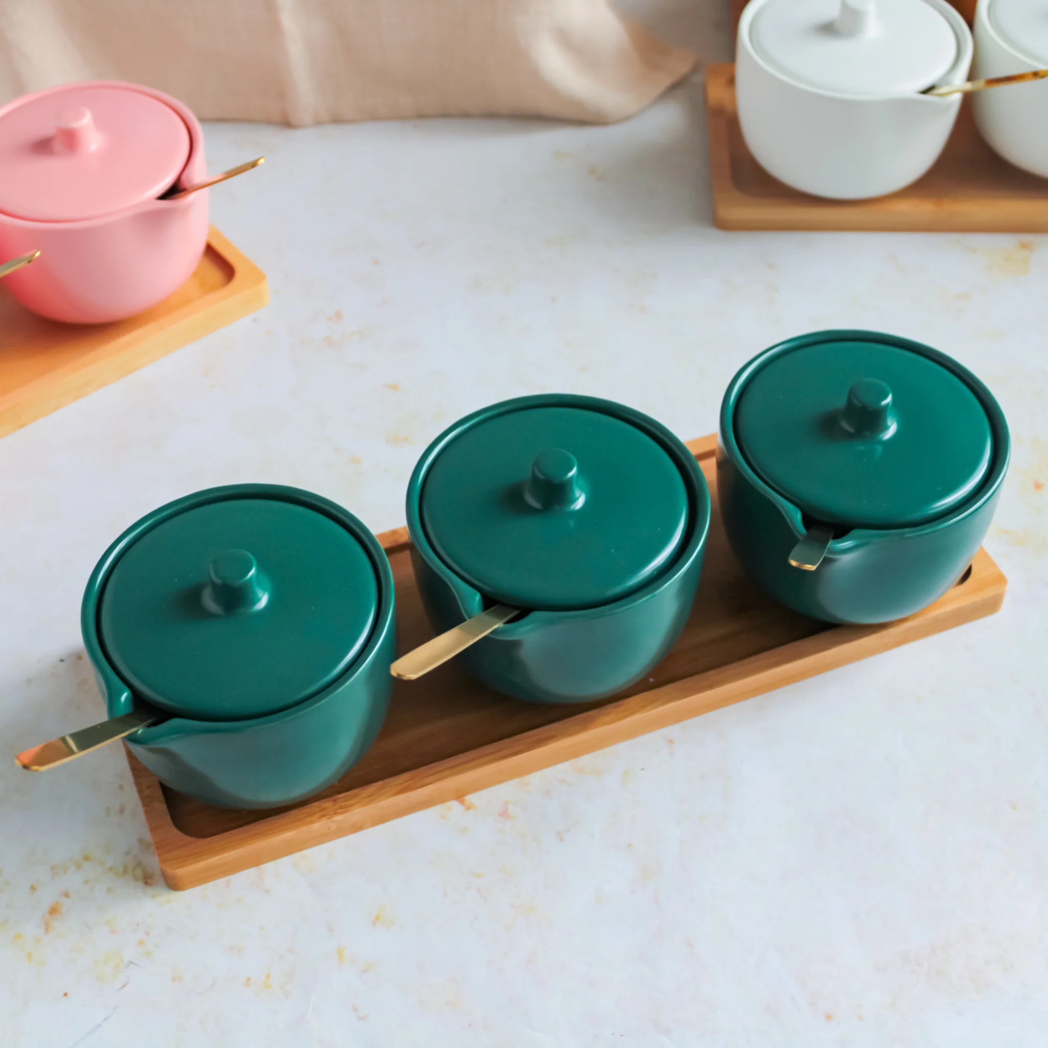 Pickle Jars With Tray Set of 3 - Image 10