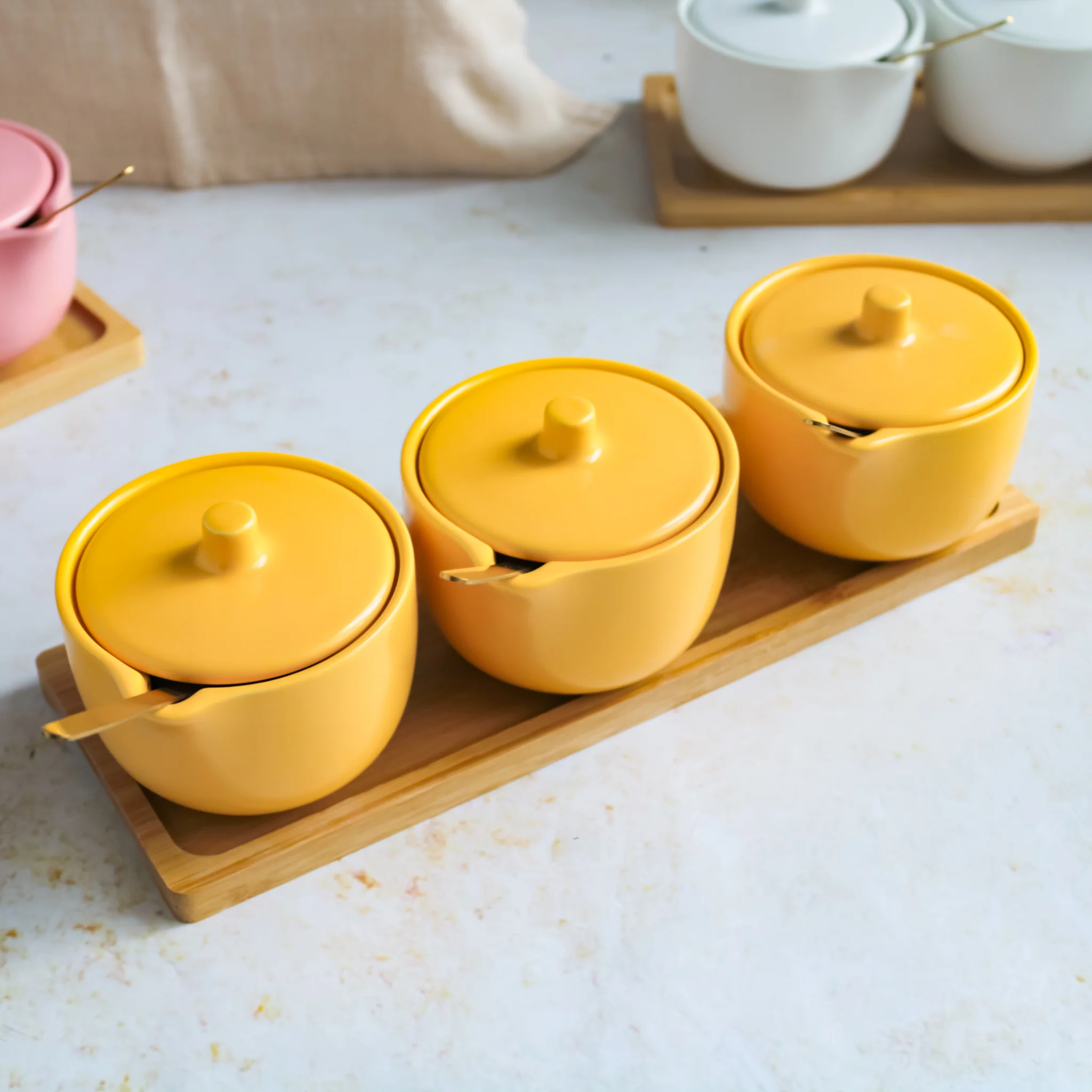 Pickle Jars With Tray Set of 3 - Image 11