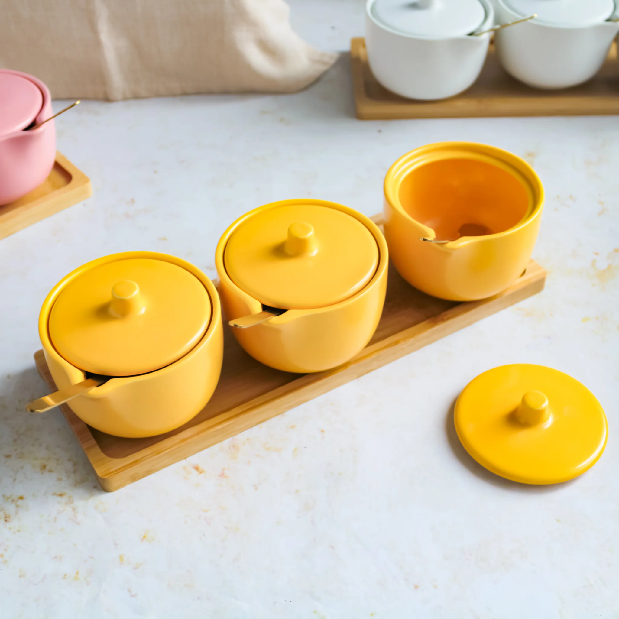 Pickle Jars With Tray Set of 3 - Image 12