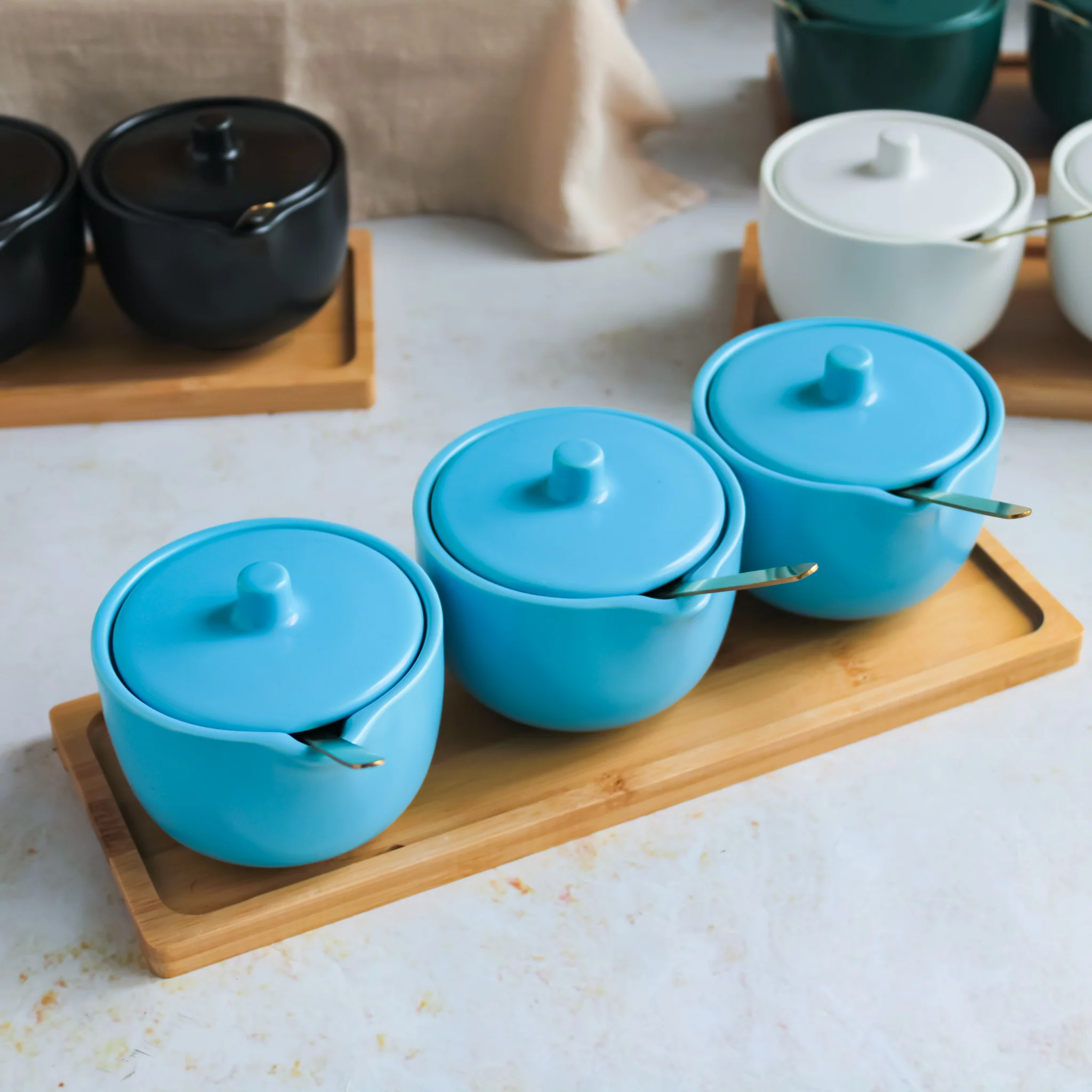 Pickle Jars With Tray Set of 3 - Image 4