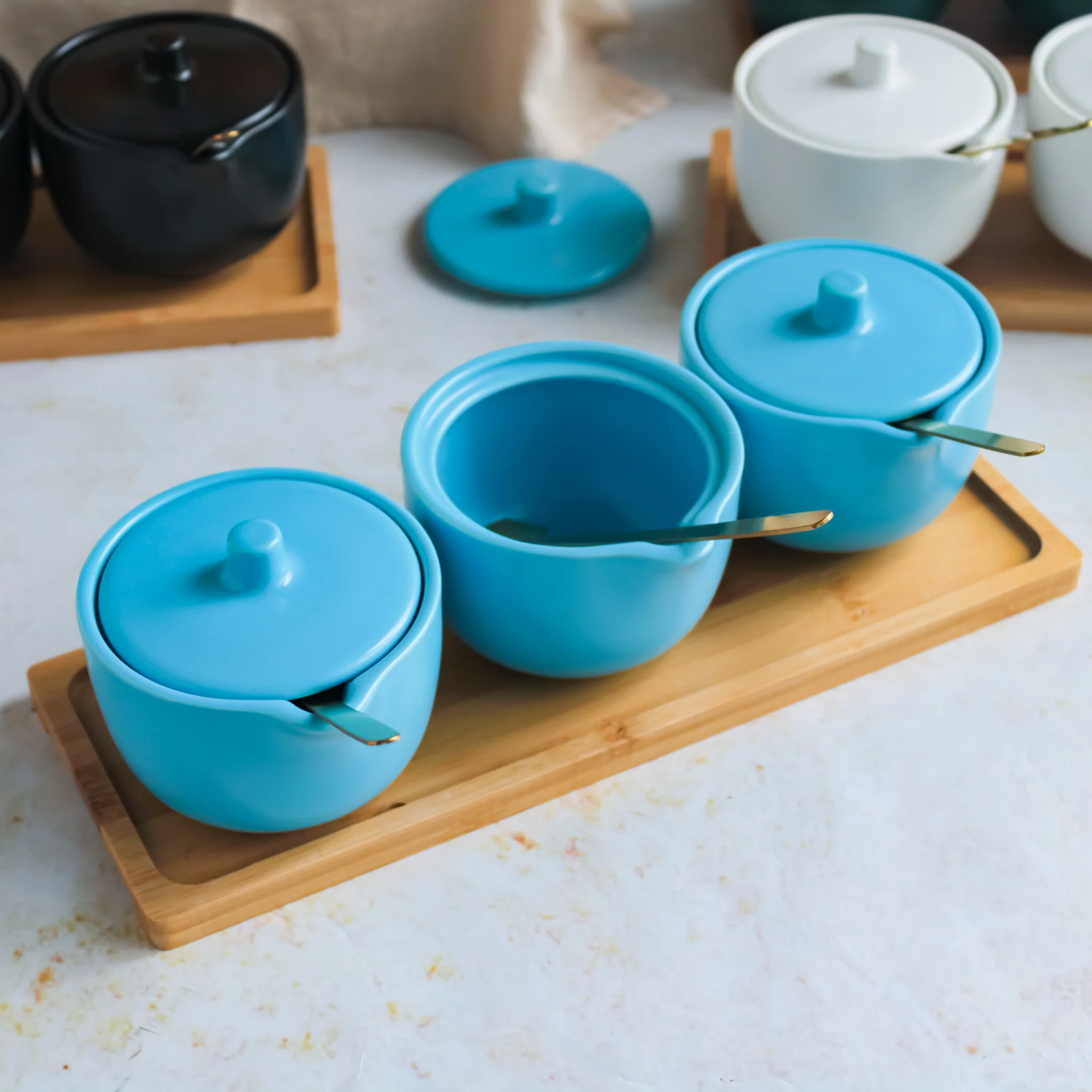 Pickle Jars With Tray Set of 3 - Image 5