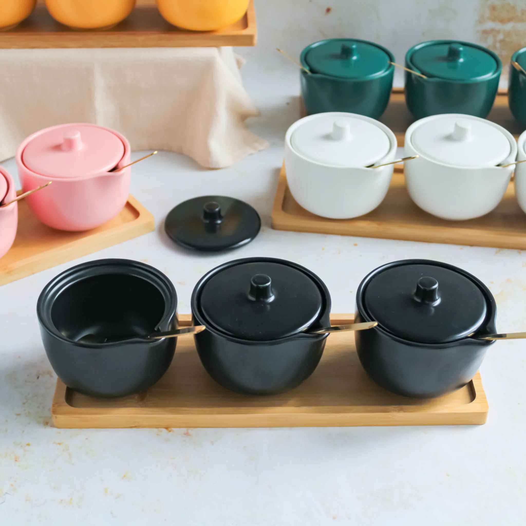 Pickle Jars With Tray Set of 3 - Image 7