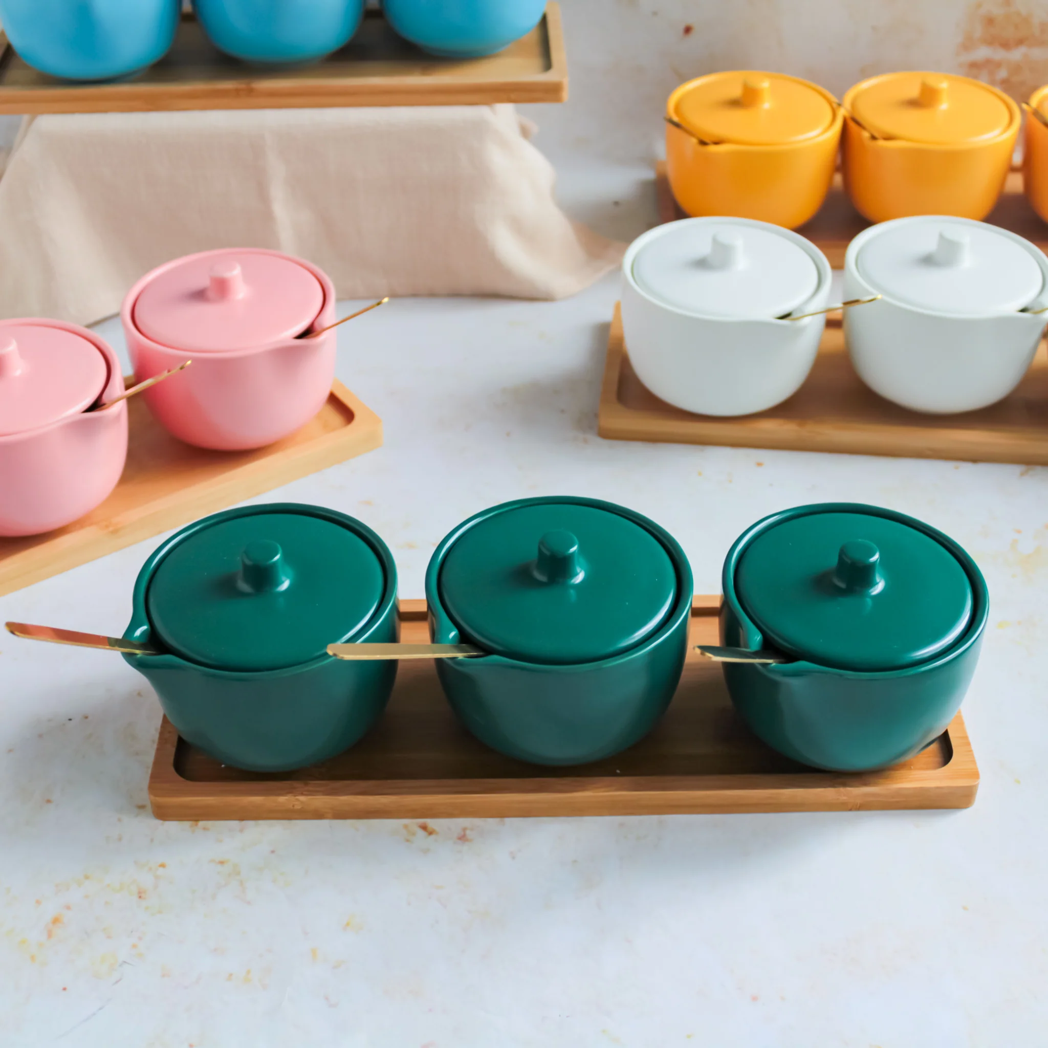 Pickle Jars With Tray Set of 3 - Image 8