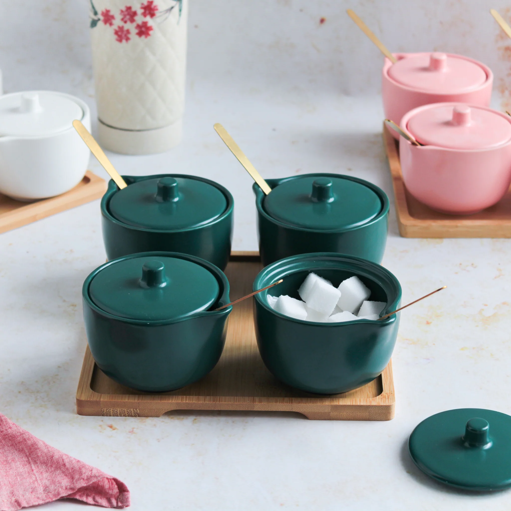 Pickle Jars With Tray Set of 4 - Image 10