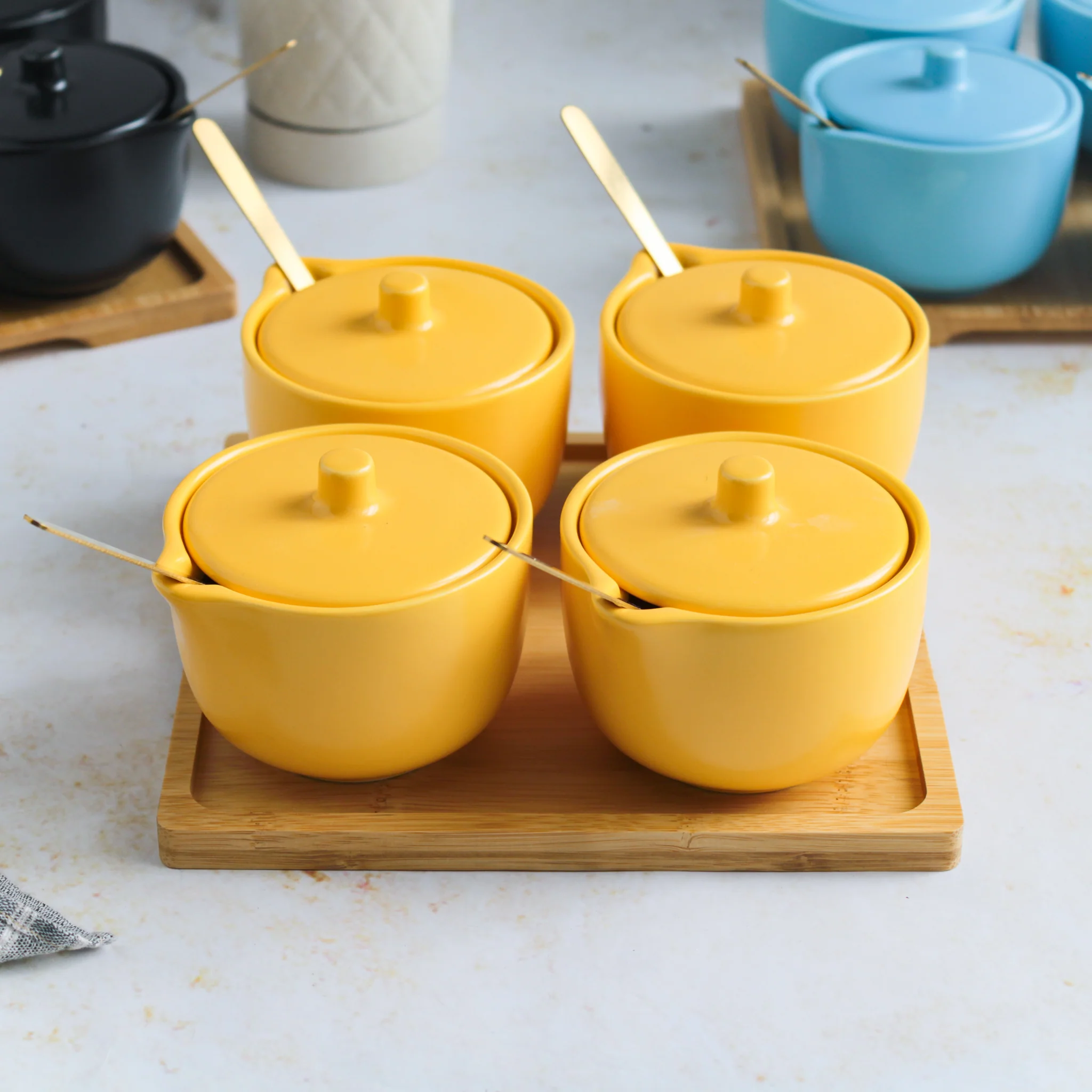 Pickle Jars With Tray Set of 4 - Image 14