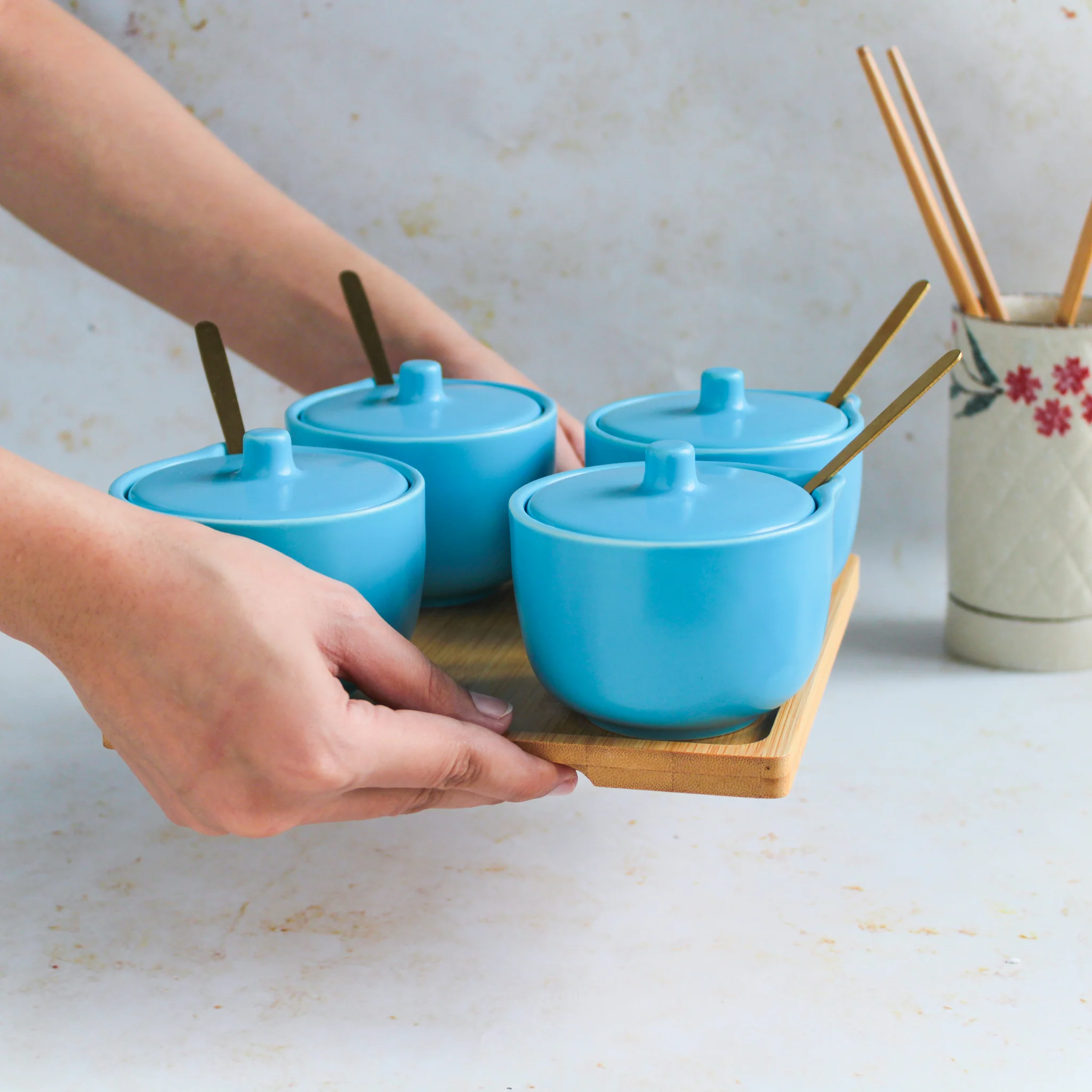 Pickle Jars With Tray Set of 4 - Image 18