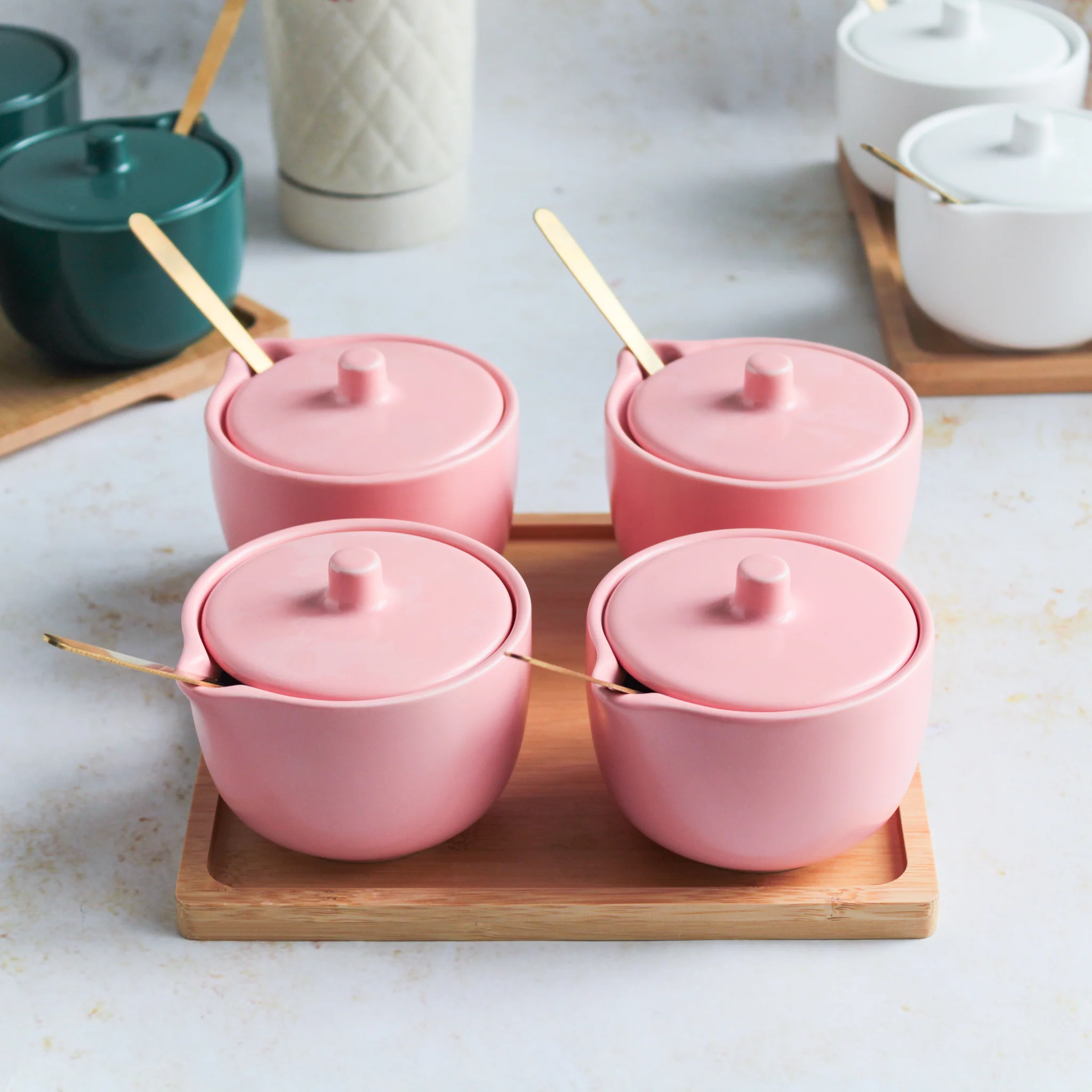 Pickle Jars With Tray Set of 4 - Image 5