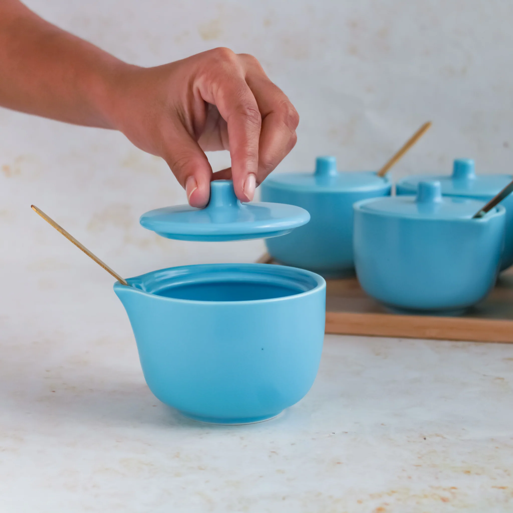 Pickle Jars With Tray Set of 6 - Image 20