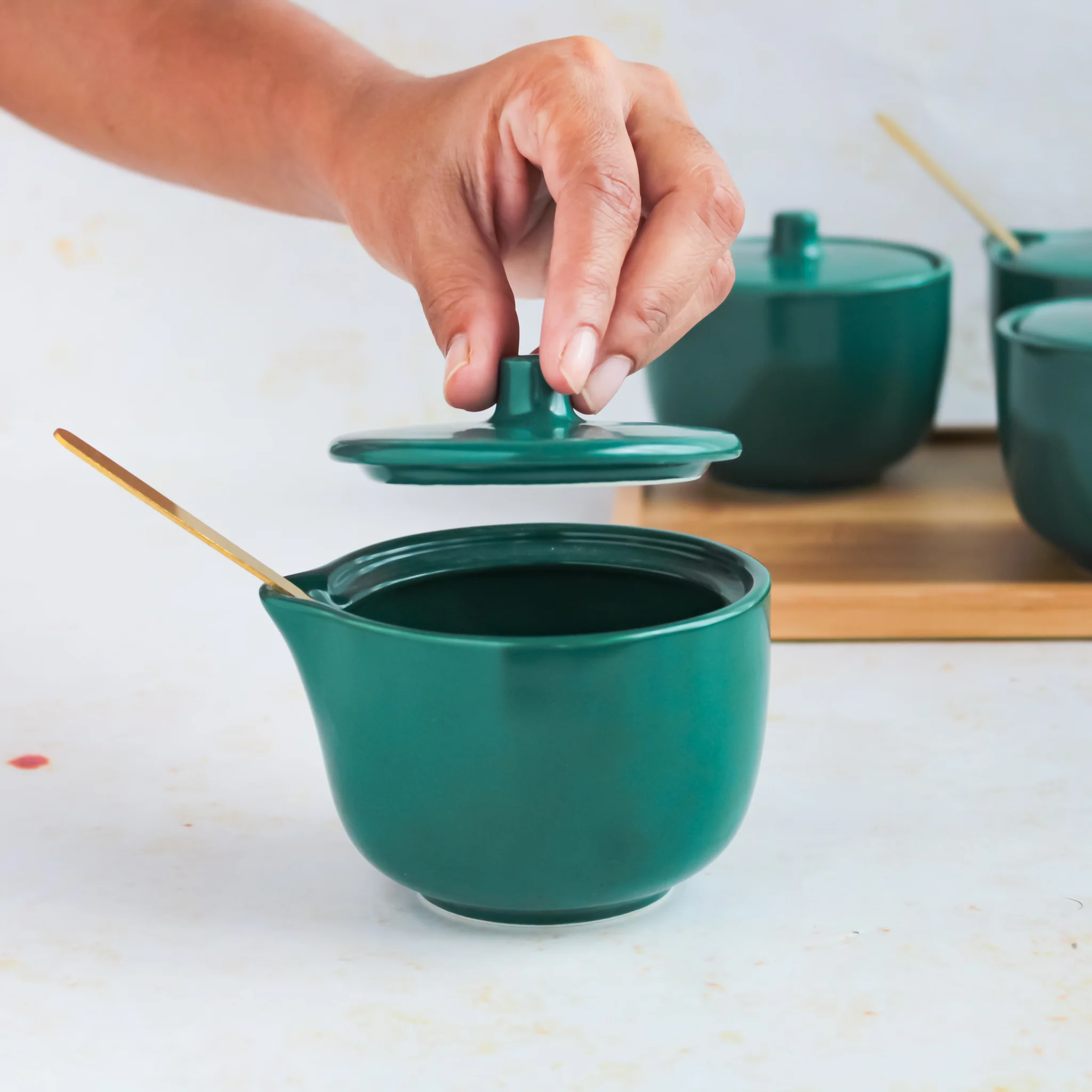 Pickle Jars With Tray Set of 6 - Image 23