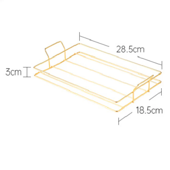 Rectangular Metal Tray with Bowls Set - Image 12
