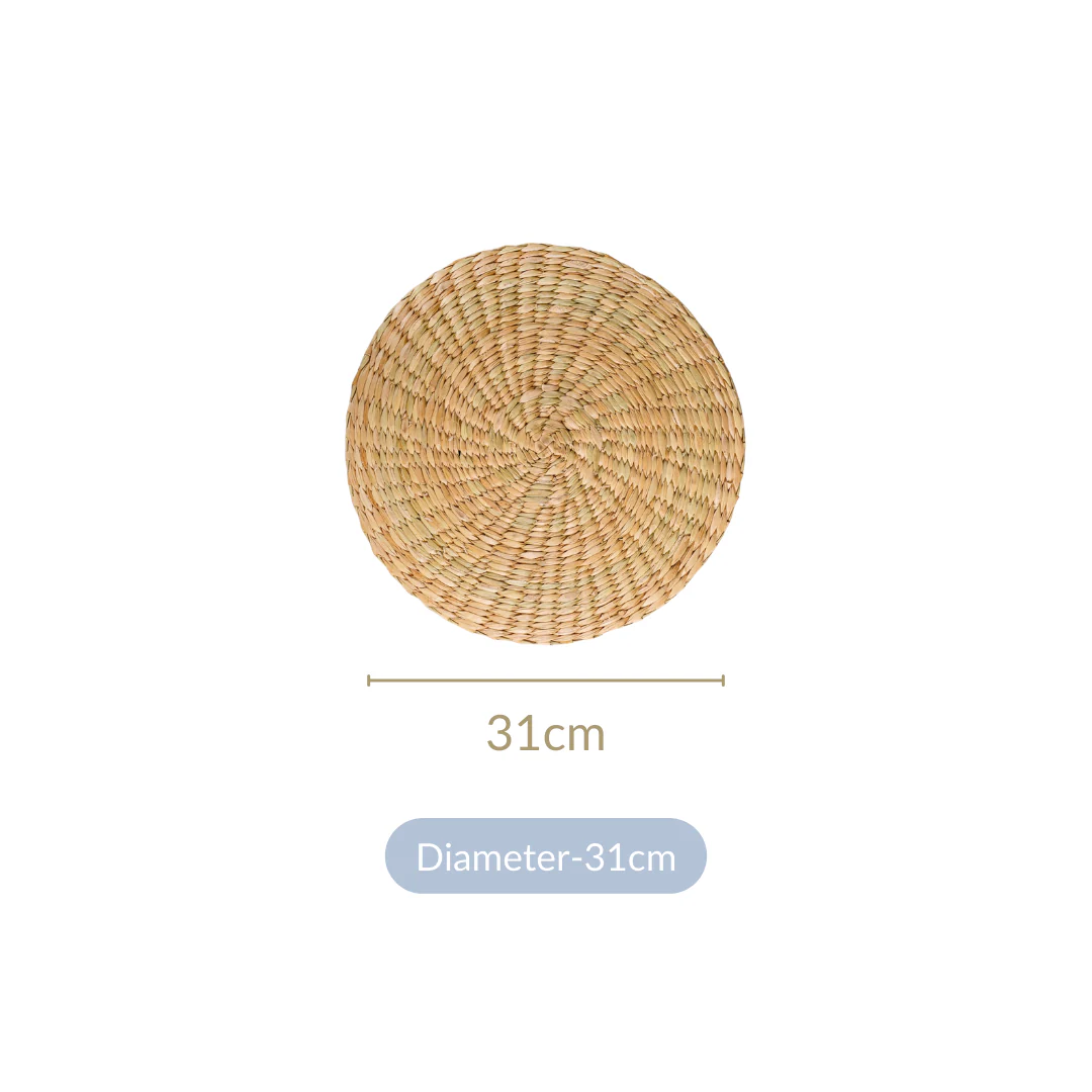 Round Wicker Table Mat Set Of 2 12 Inch - Image 4