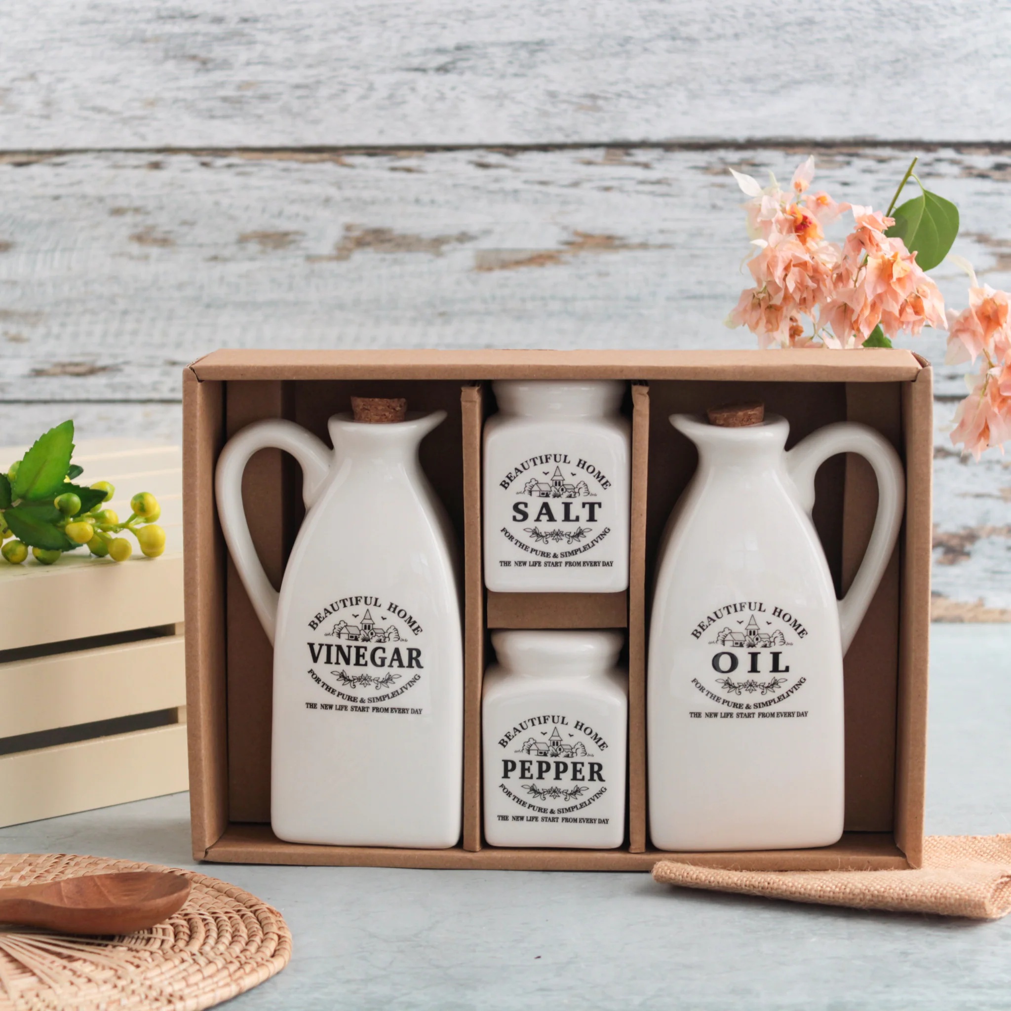 Salt Pepper and Oil Bottle Set - Image 3