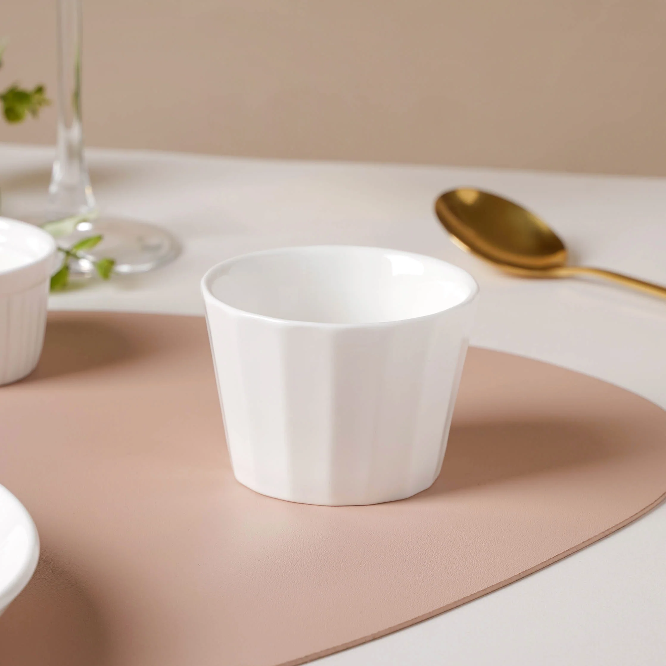 Serena Pearly White Ceramic Dip Bowl 150 ml - Image 6