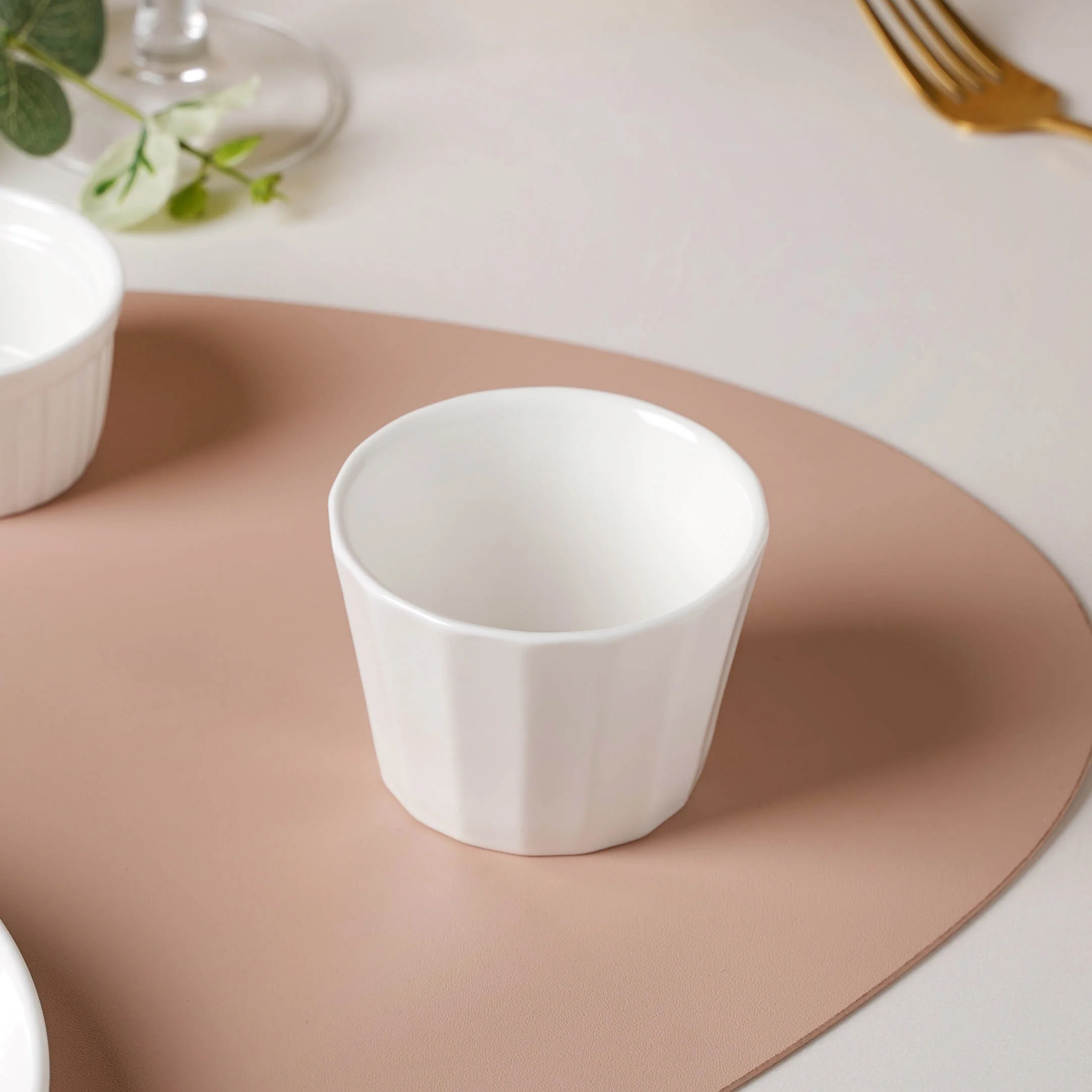 Serena Pearly White Ceramic Dip Bowl 150 ml - Image 7