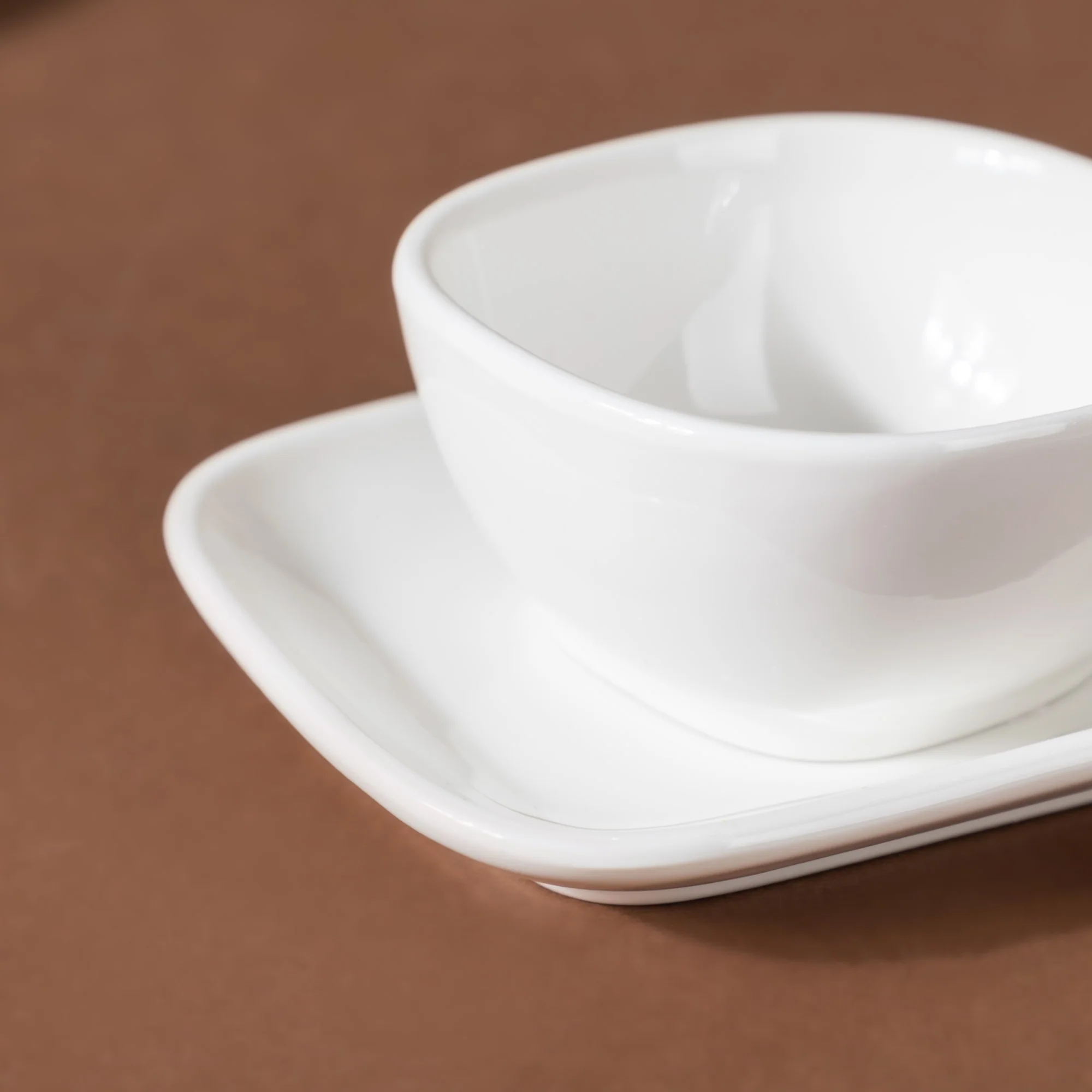 Serena Pearly White Dip Bowl Set Of 3 with Tray - Image 6