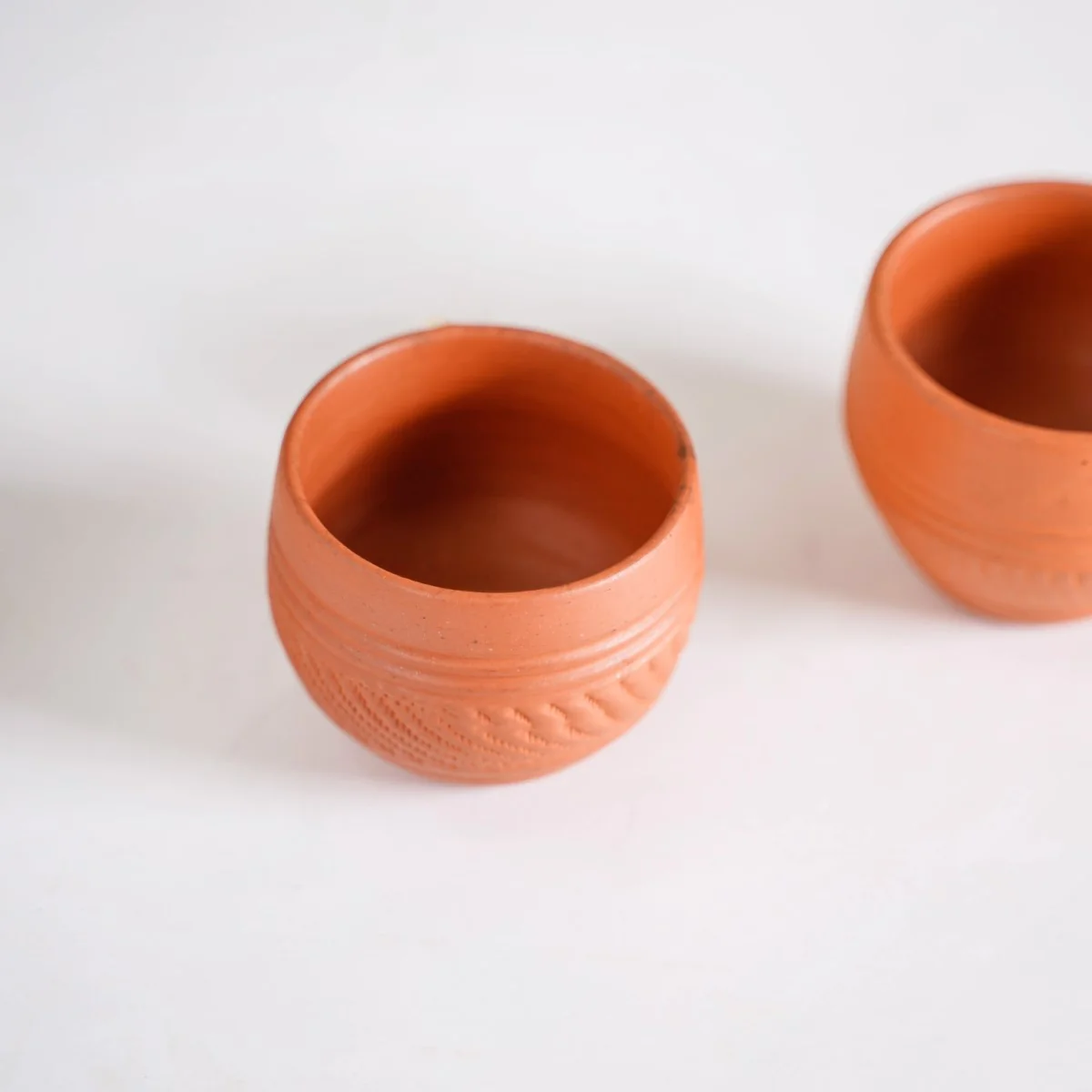 Set Of 10 Sustainable Terracotta Tea Cups 80ml - Image 10